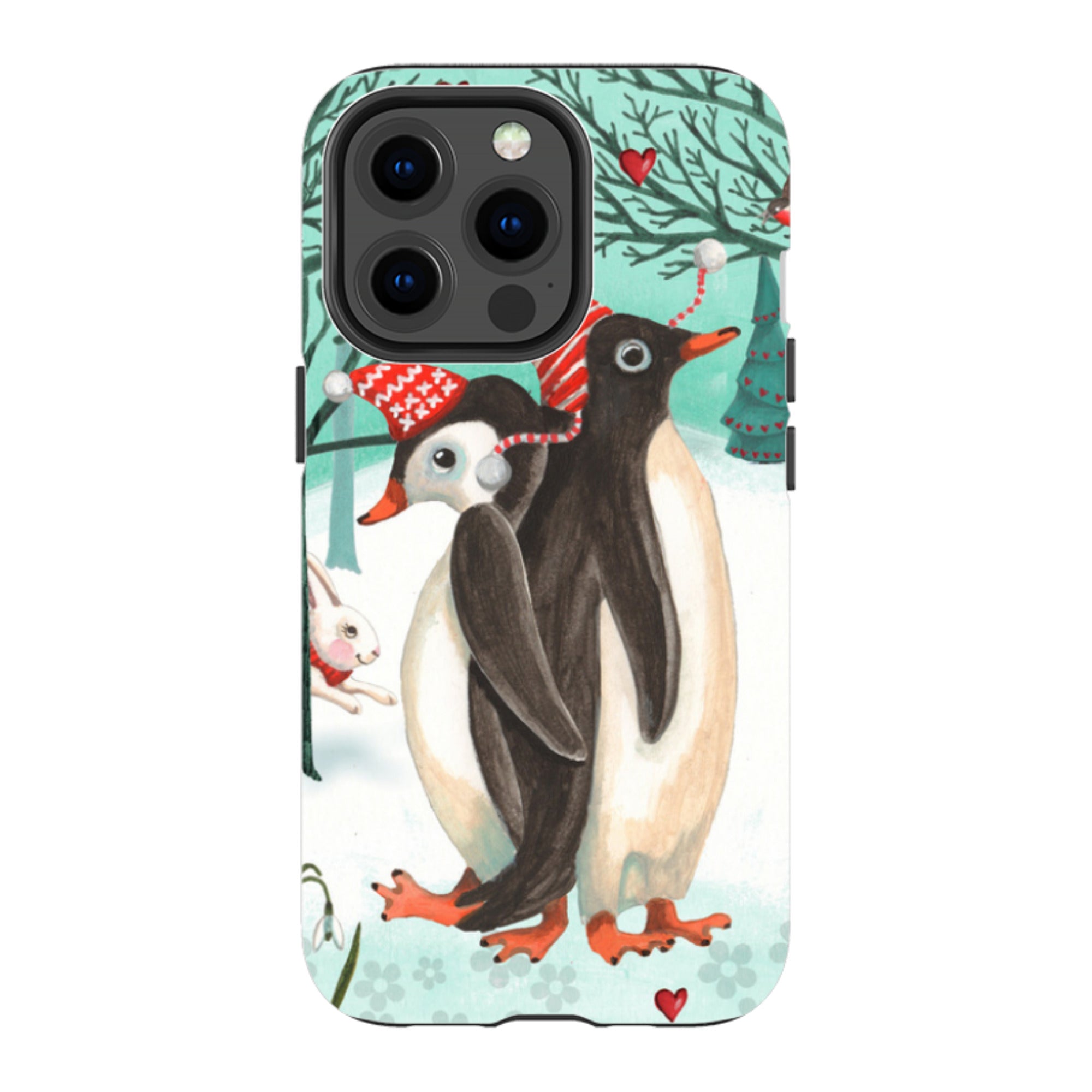 iPhone Tough Case - Winter Together By Caroline Bonne Muller