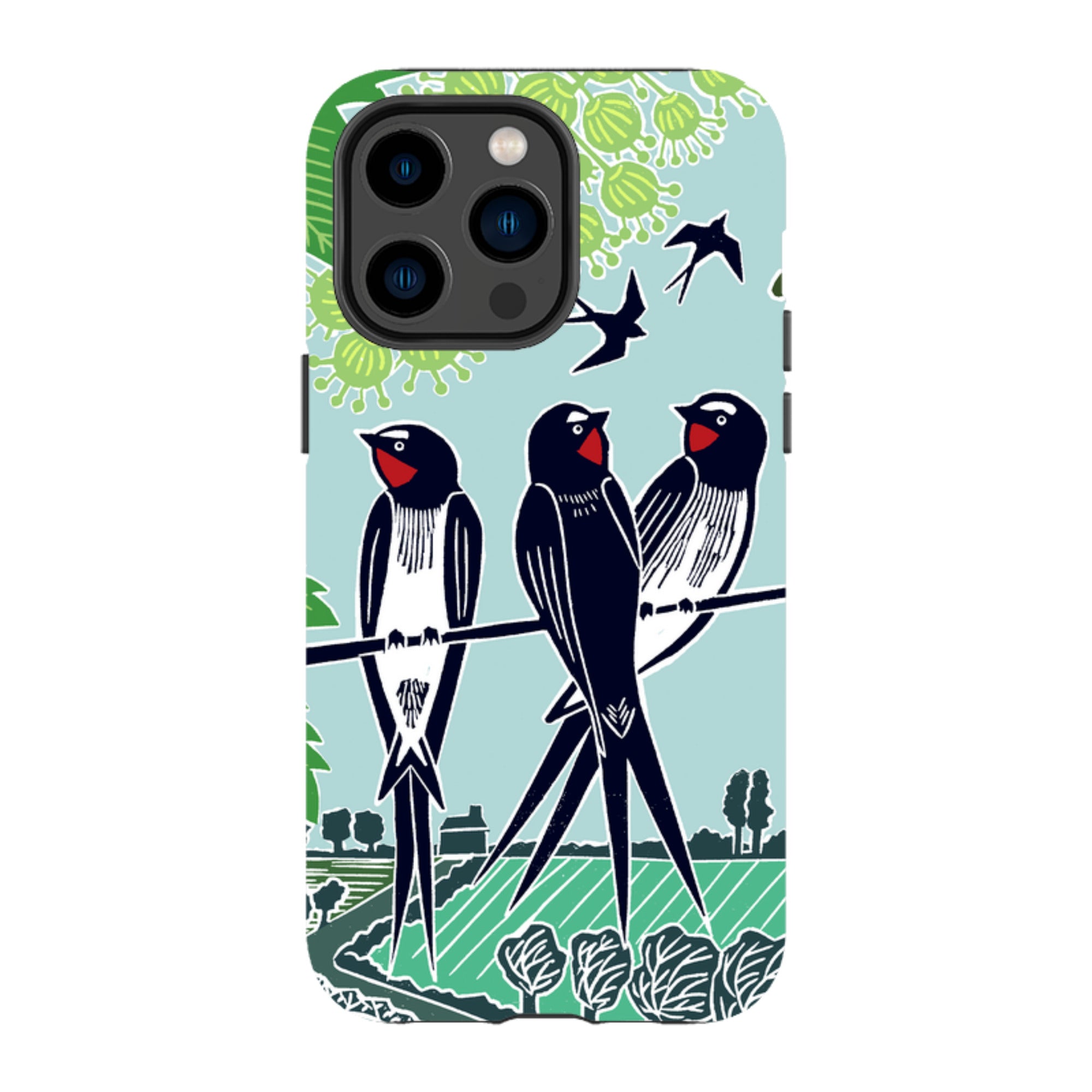 iPhone Tough Case - Swallows By Kate Heiss