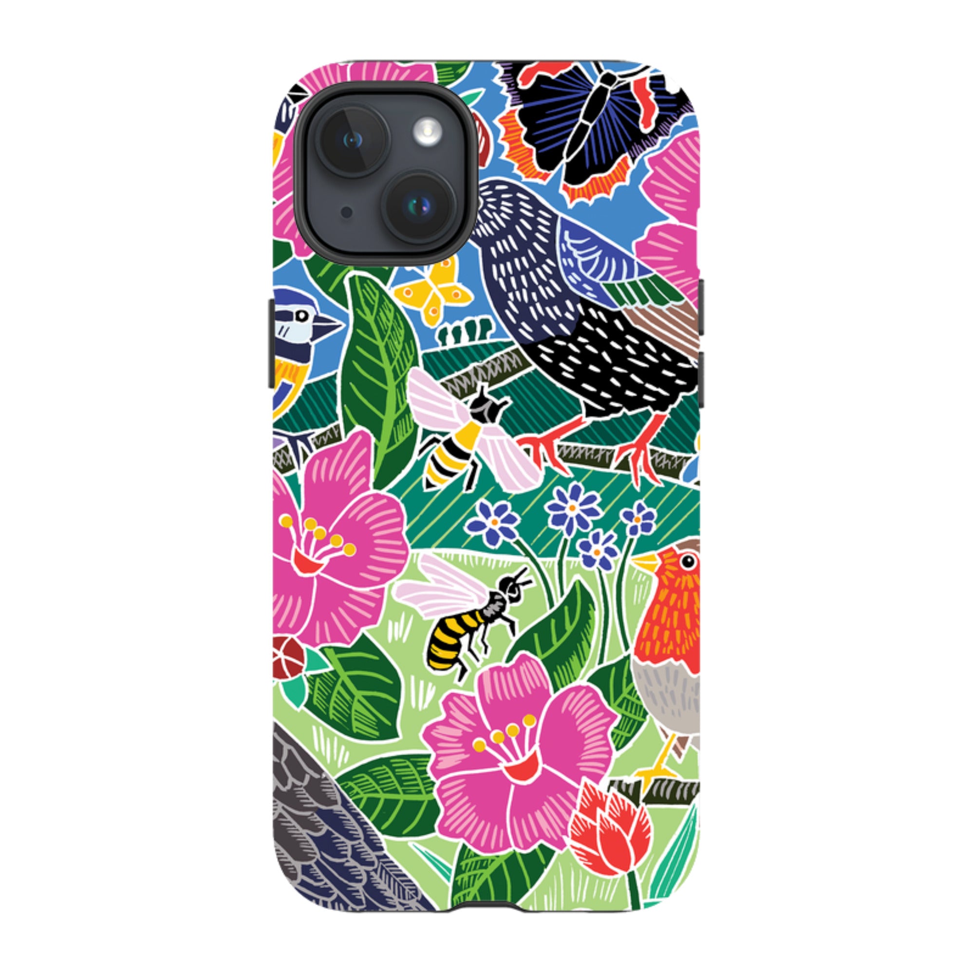 iPhone Tough Case - Garden Bird Jigsaw A By Kate Heiss