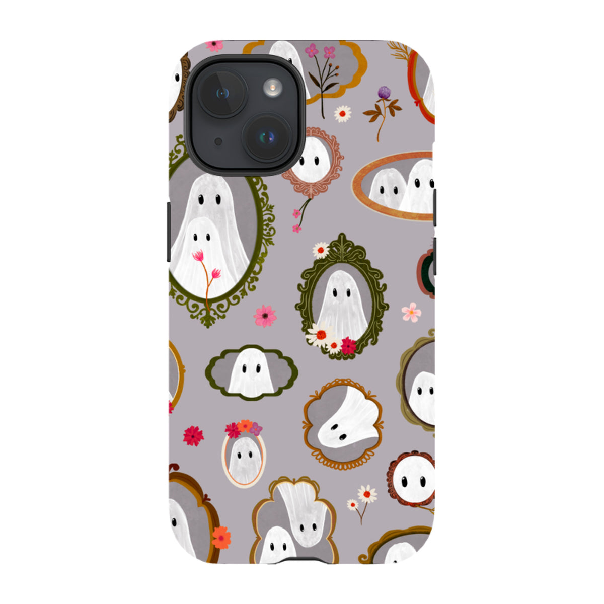 iPhone Tough Case - Framed Ghosts - Mauve By Katherine Quinn