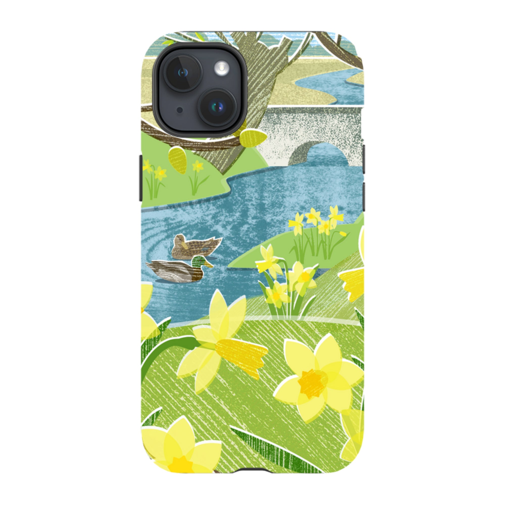 iPhone Tough Case - Daffs And Ducks By Liane Payne