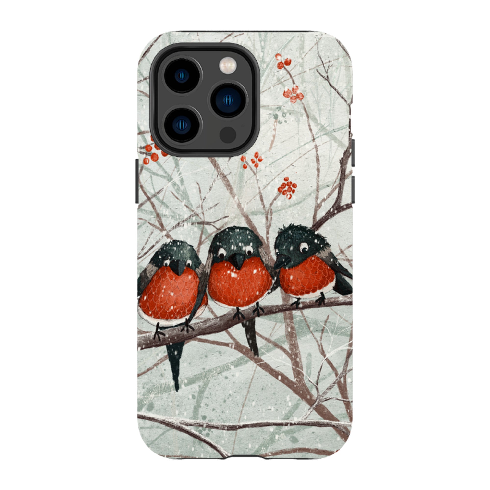 iPhone Tough Case - Frosted Branches By Maja Lindberg