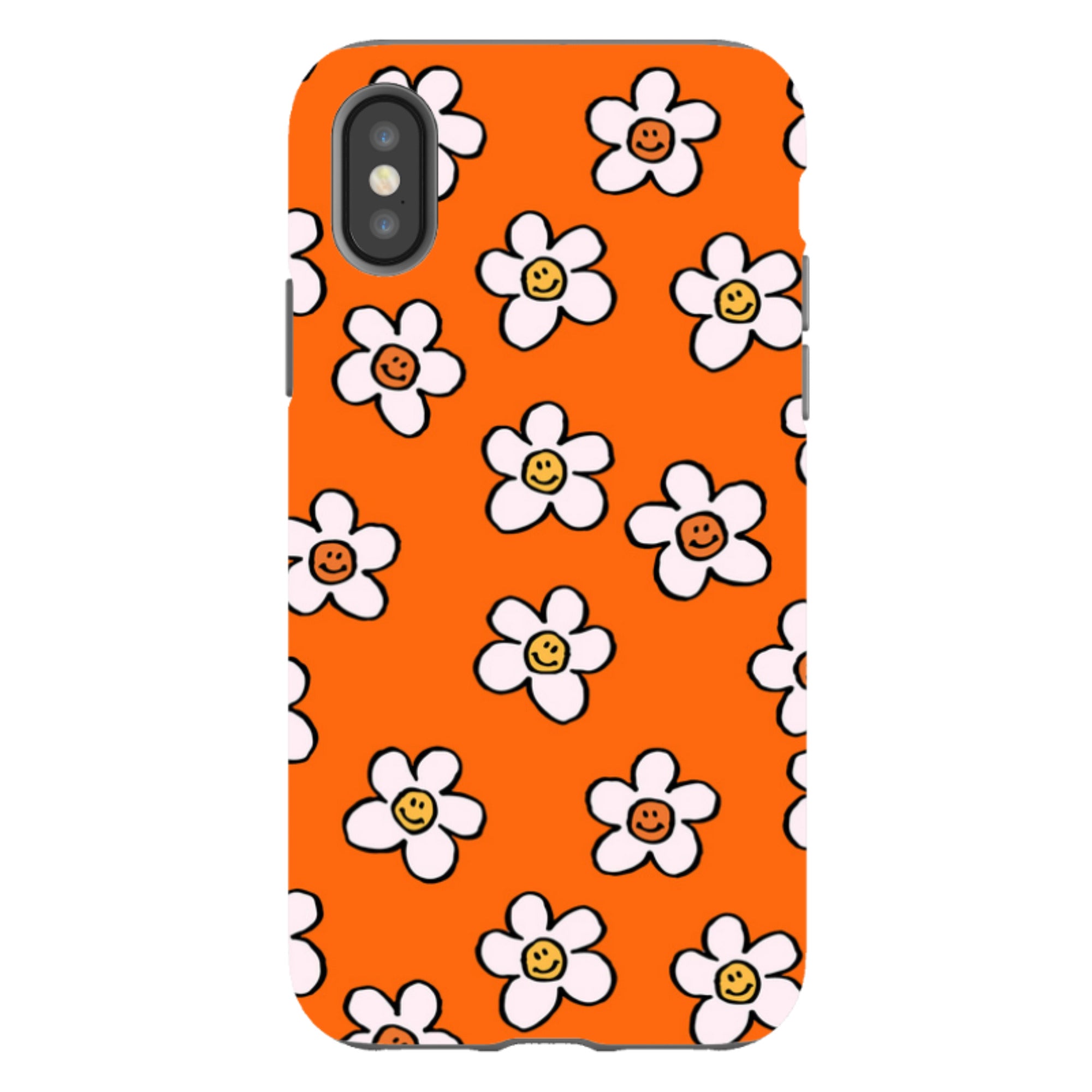 iPhone Tough Case - Smiley Orange