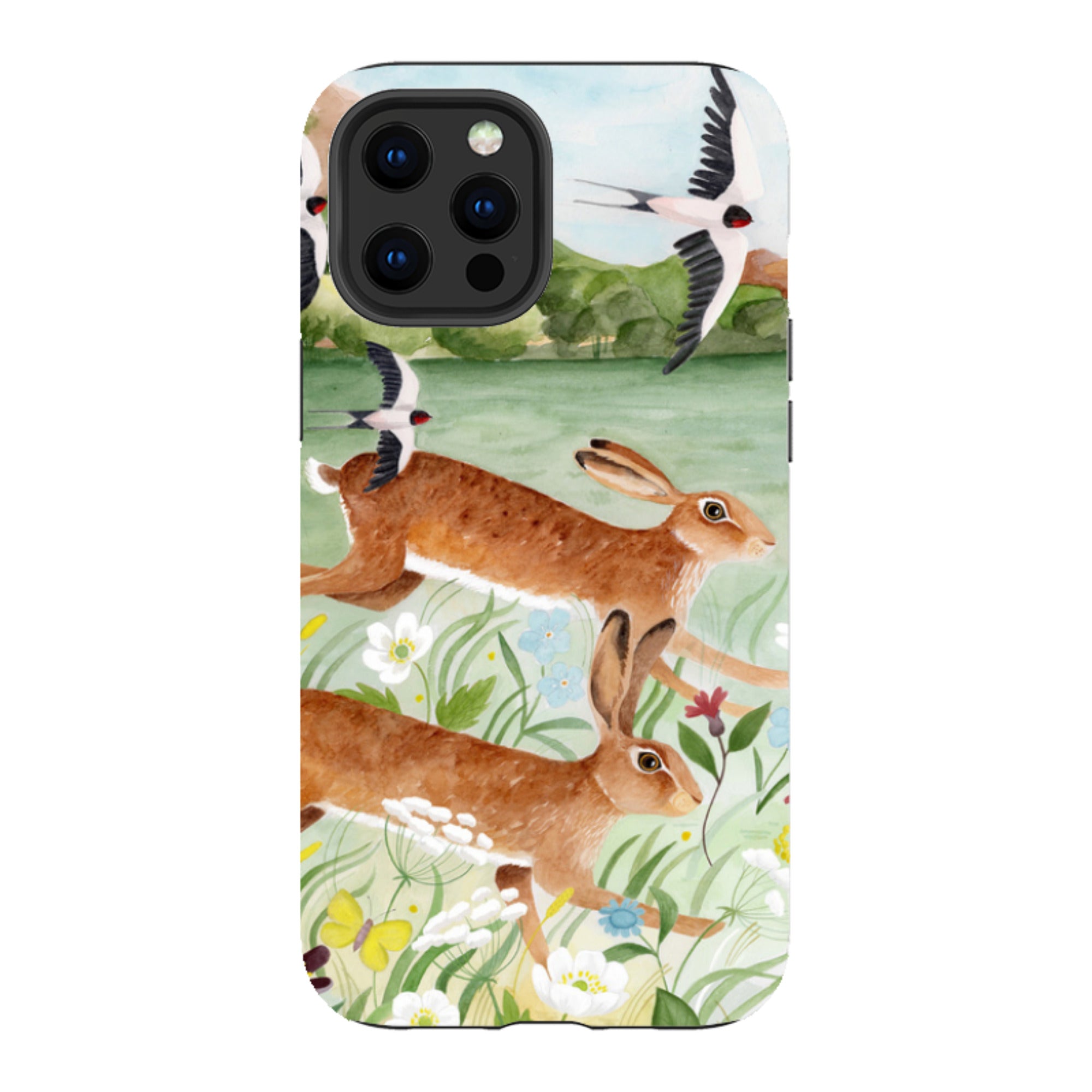 iPhone Tough Case - Hares By Bex Parkin