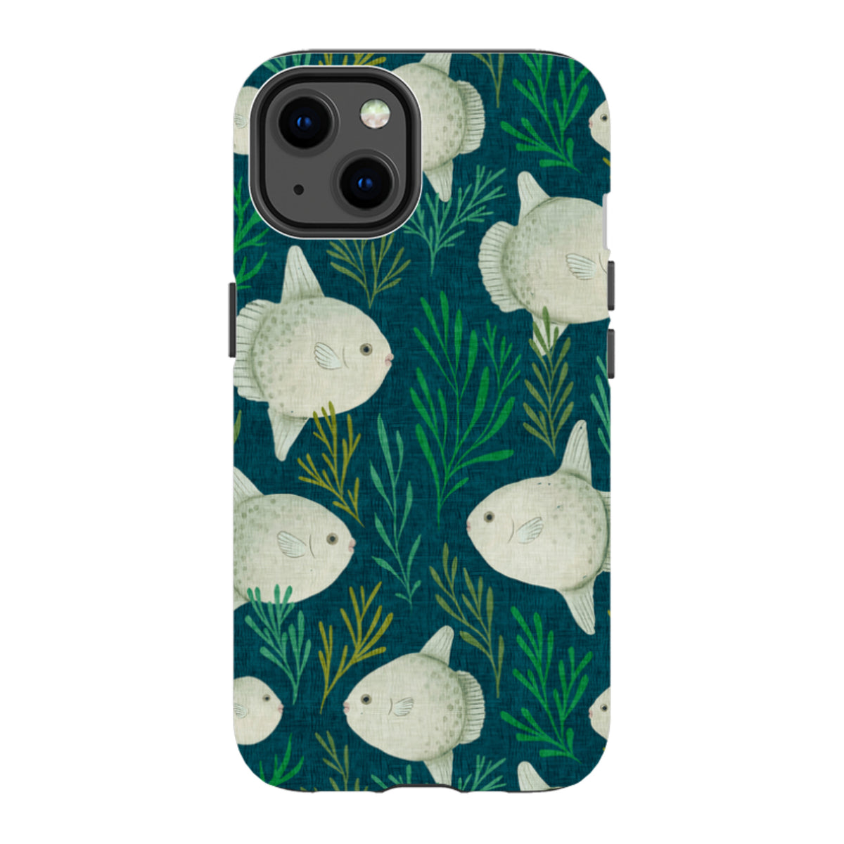 iPhone Tough Case - Sunfish blue By Katherine Quinn