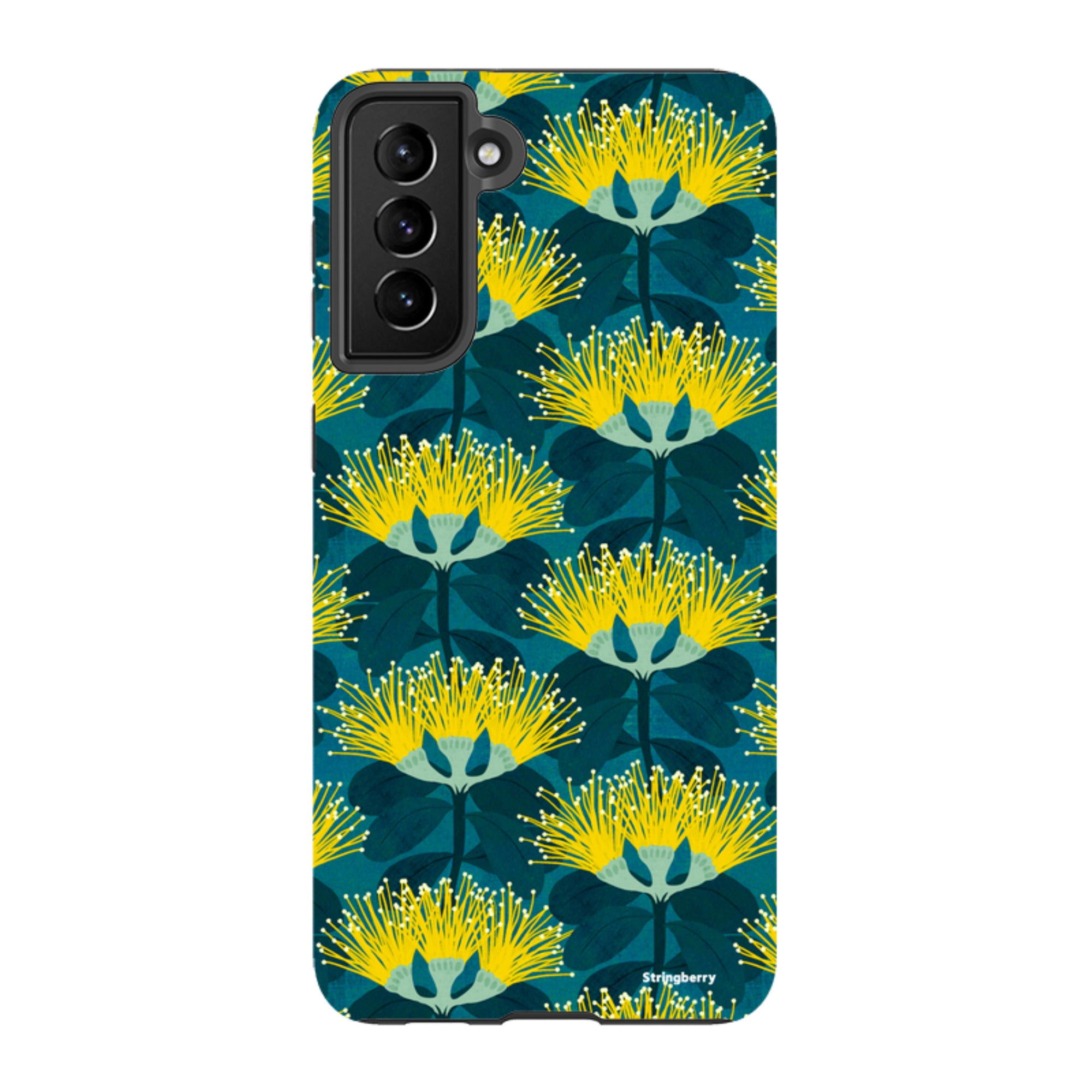 Samsung Tough Case - Pohutukawa Yellow And Blue By Katherine Quinn