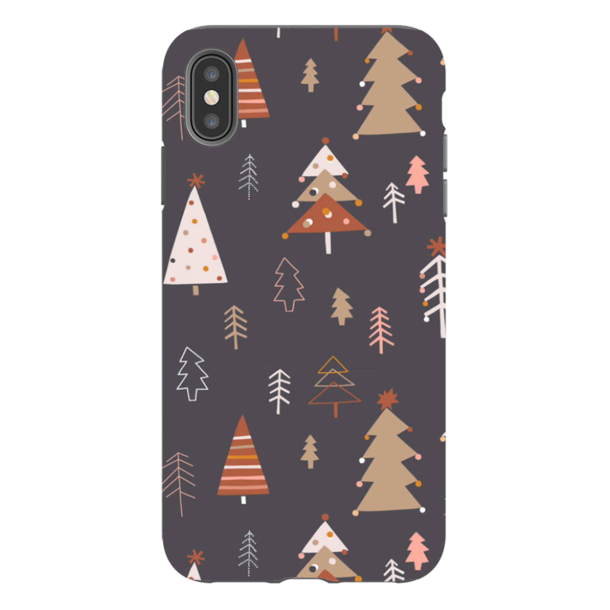 iPhone Tough Case - Dark Xmas Trees