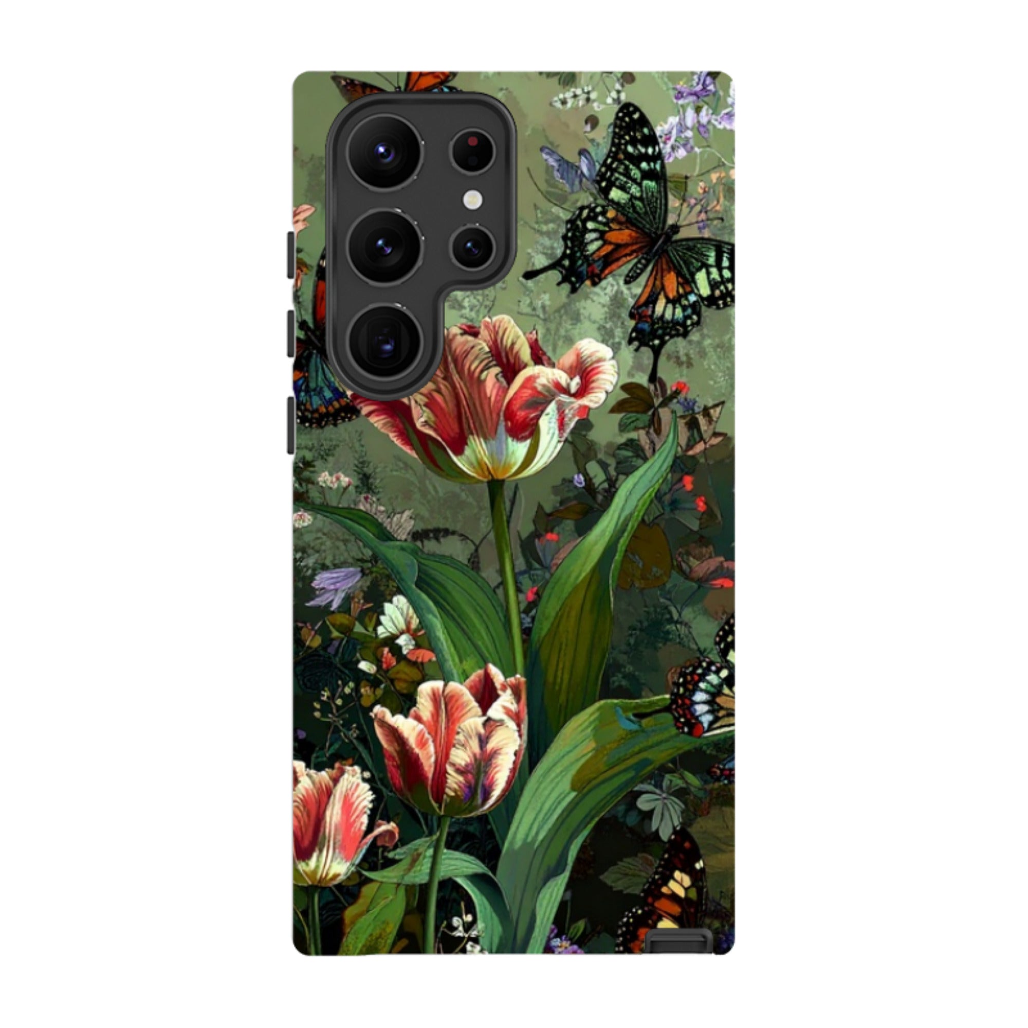 Samsung Tough Case - Green Vyne Butterflies