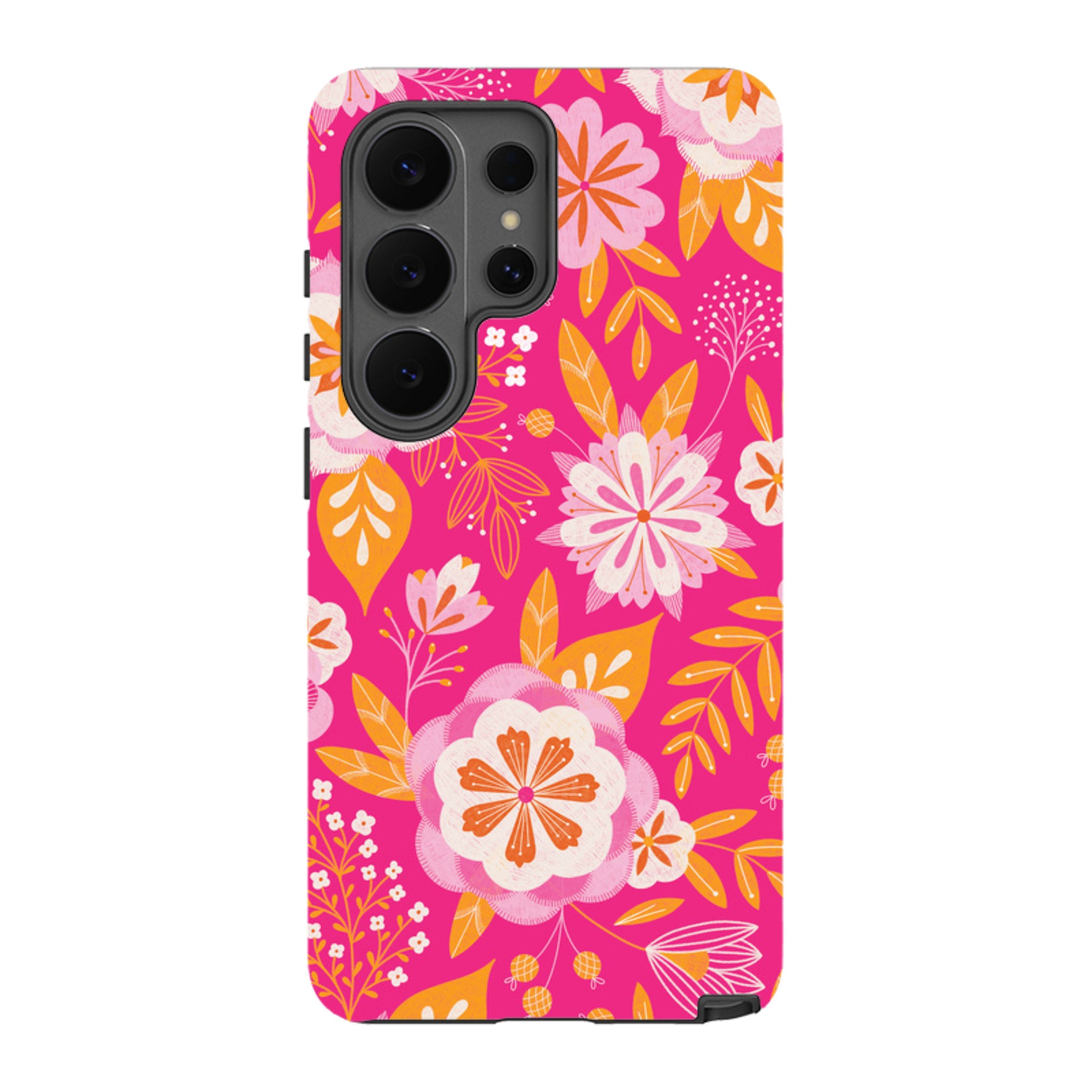 Samsung Tough Case - Big Bold Blooms Pink By Jenny Zemanek