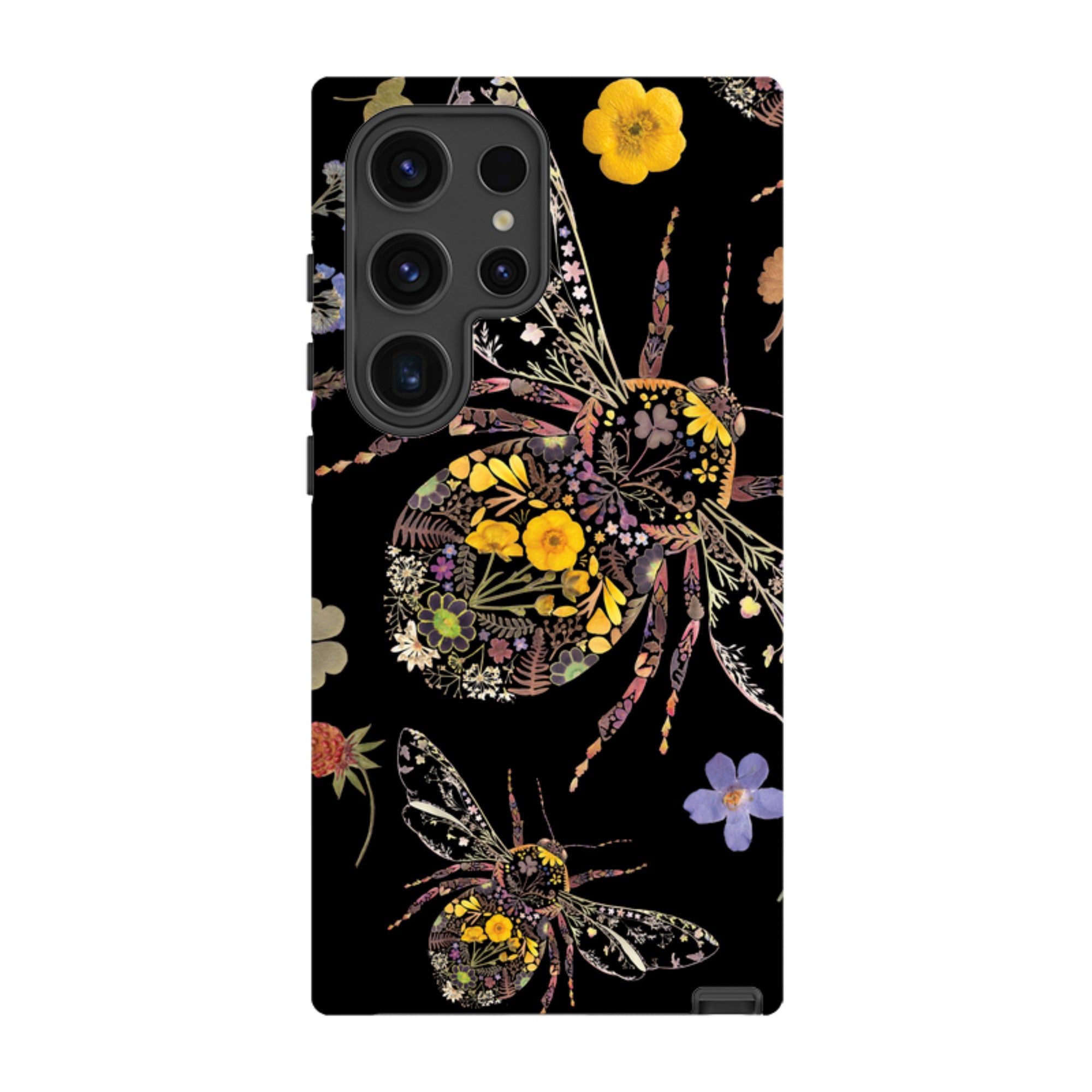 Samsung Tough  Case - Floral Bumble Bees By Helen Ahpornsiri
