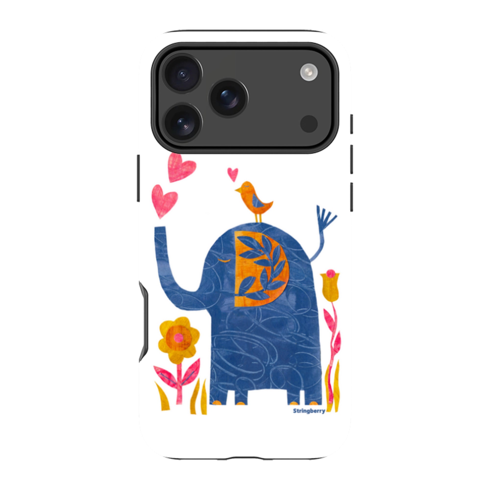 iPhone MagSafe Tough Case - Elephant In Love By Tracey English