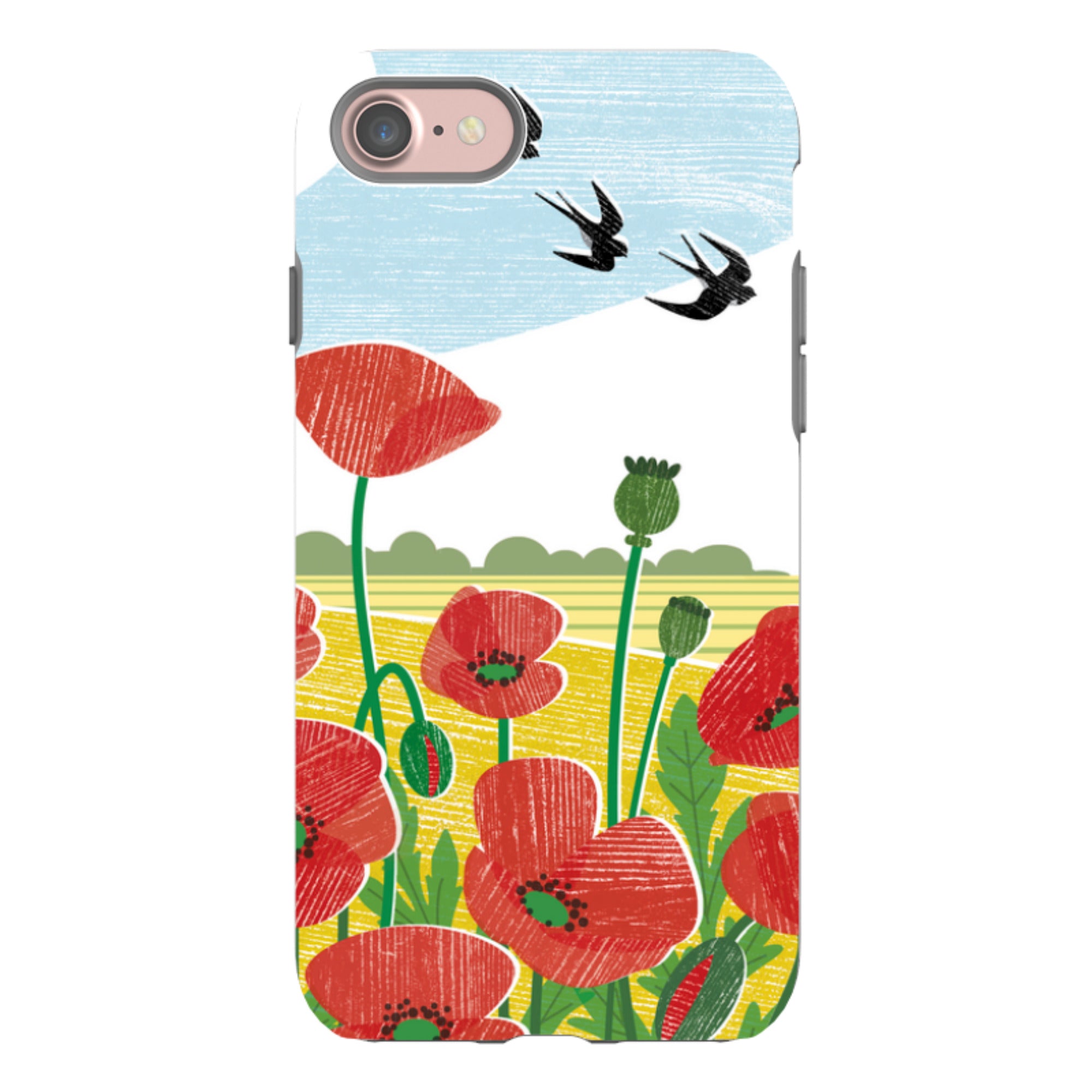 iPhone Tough Case - Poppy Fields By Liane Payne