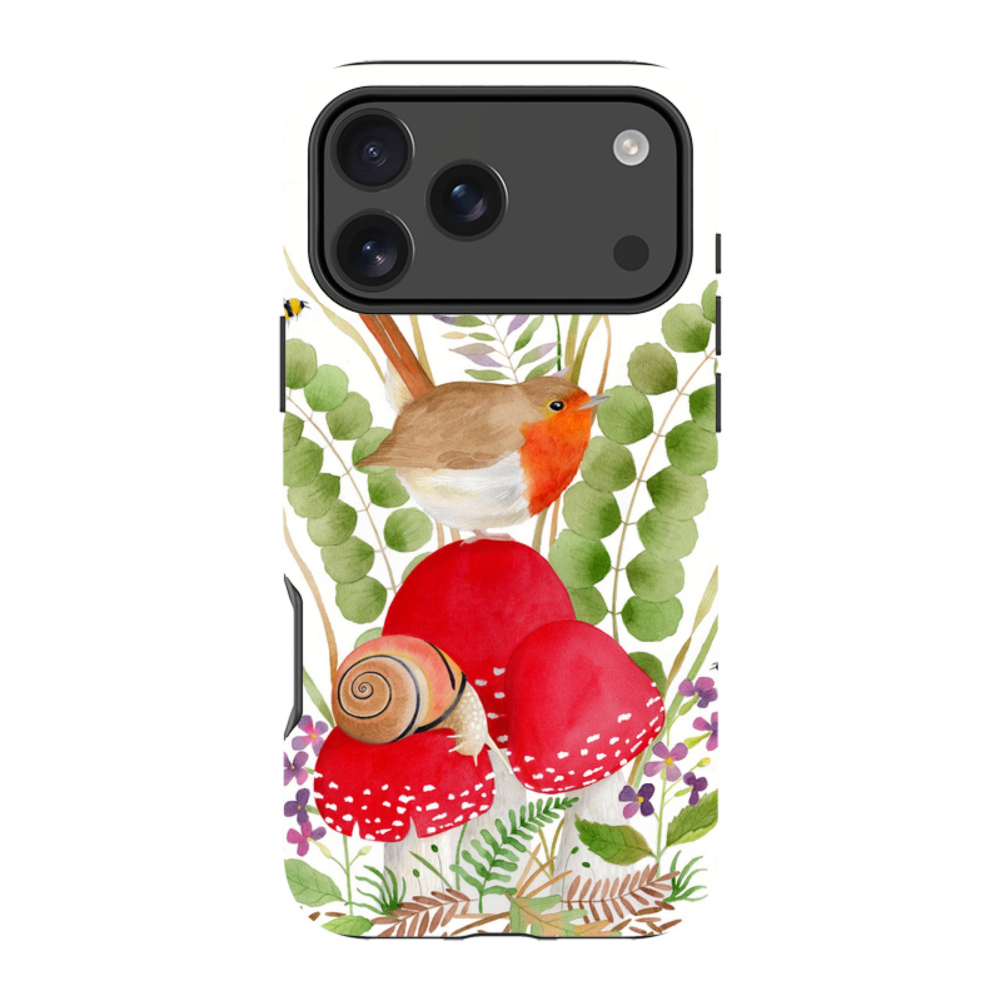 iPhone Tough Case - Robin And Snail By Bex Parkin