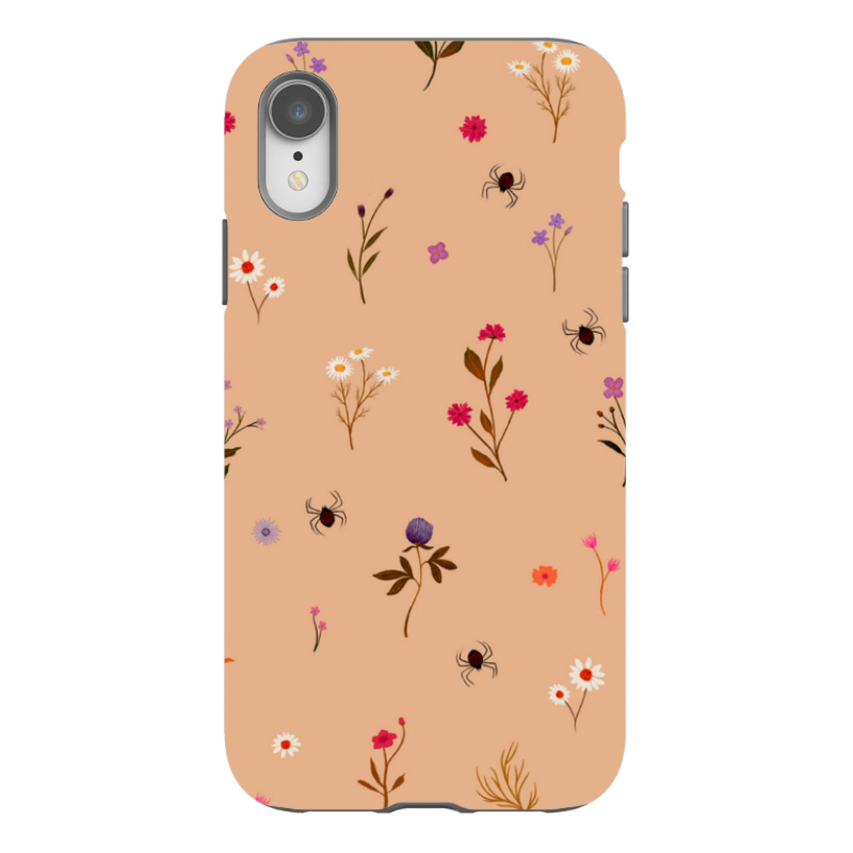 iPhone Tough Case - Florals and Spiders - Cider Clay By Katherine Quinn