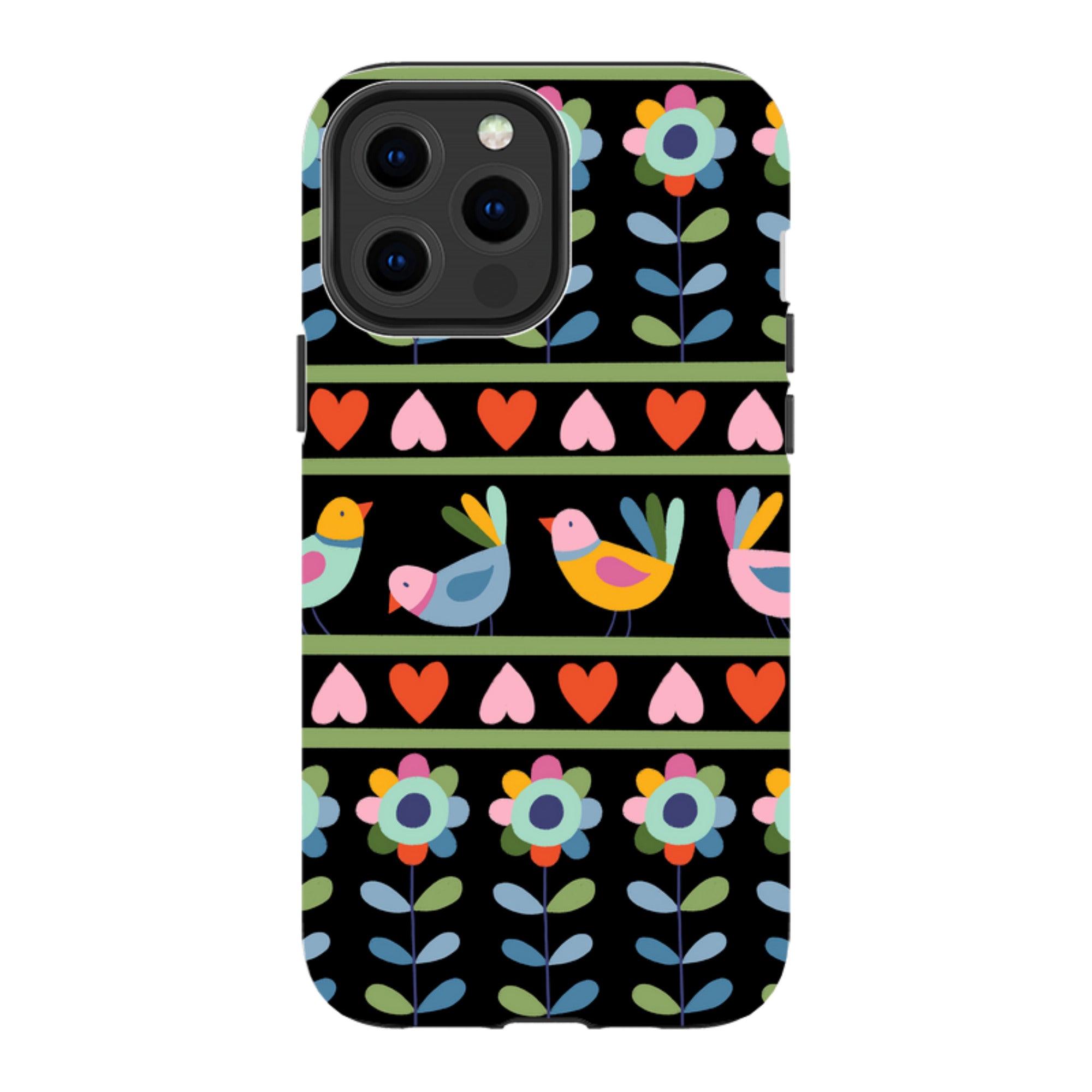 iPhone Tough Case - Folky Birds II By Suzy Taylor