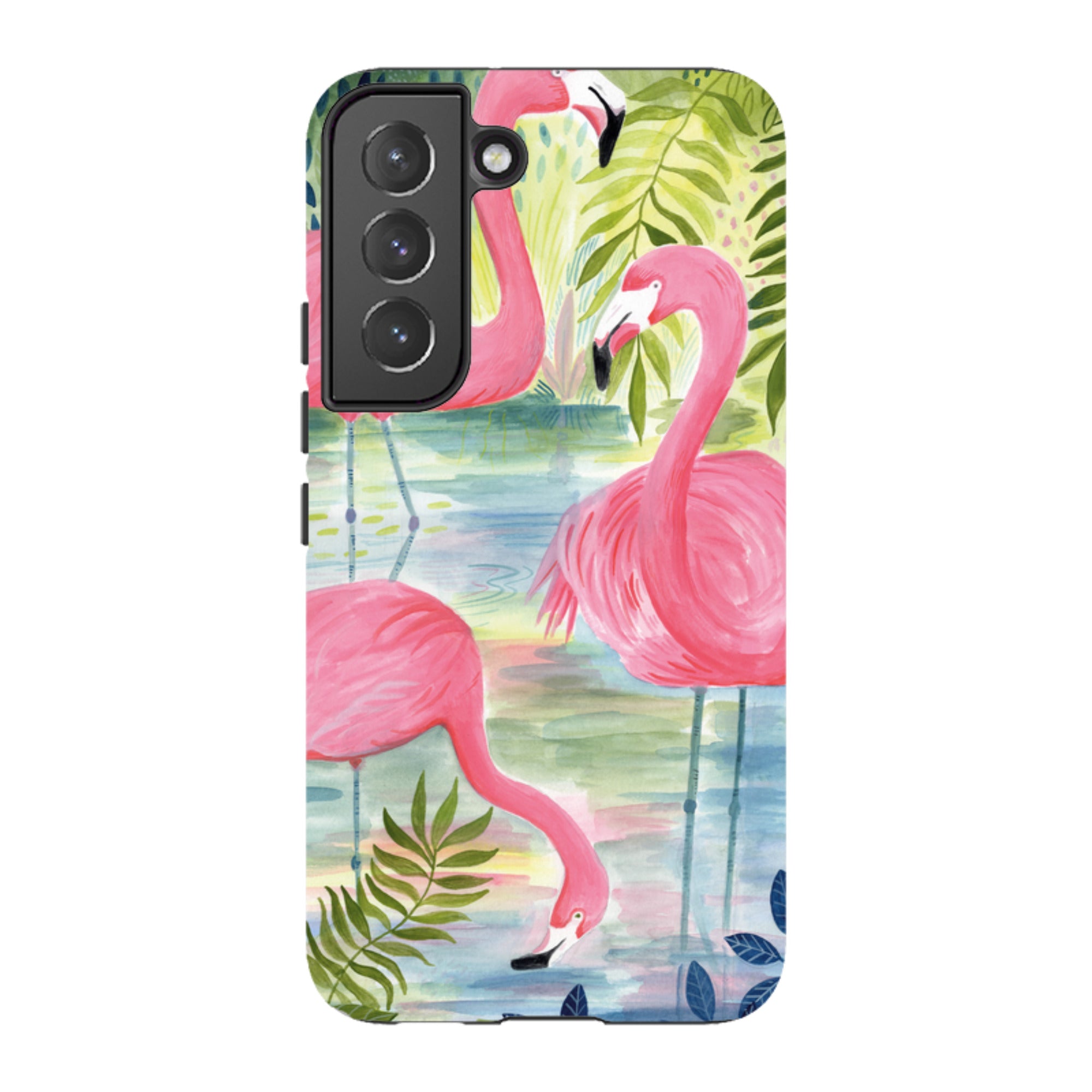 Samsung Tough Case - Three Flamingo By Bex Parkin