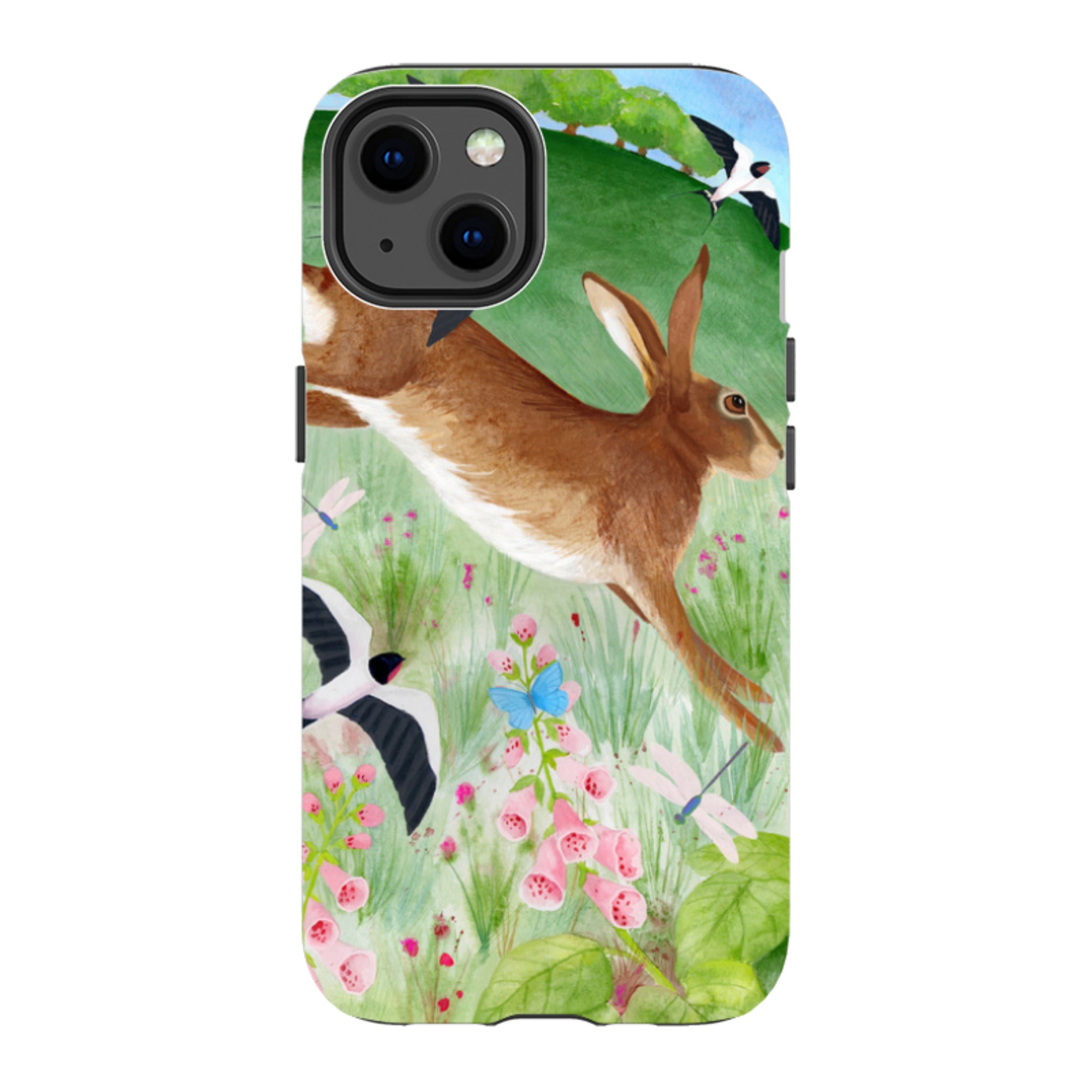 iPhone MagSafe Tough Case - Hares and Swallows By Bex Parkin
