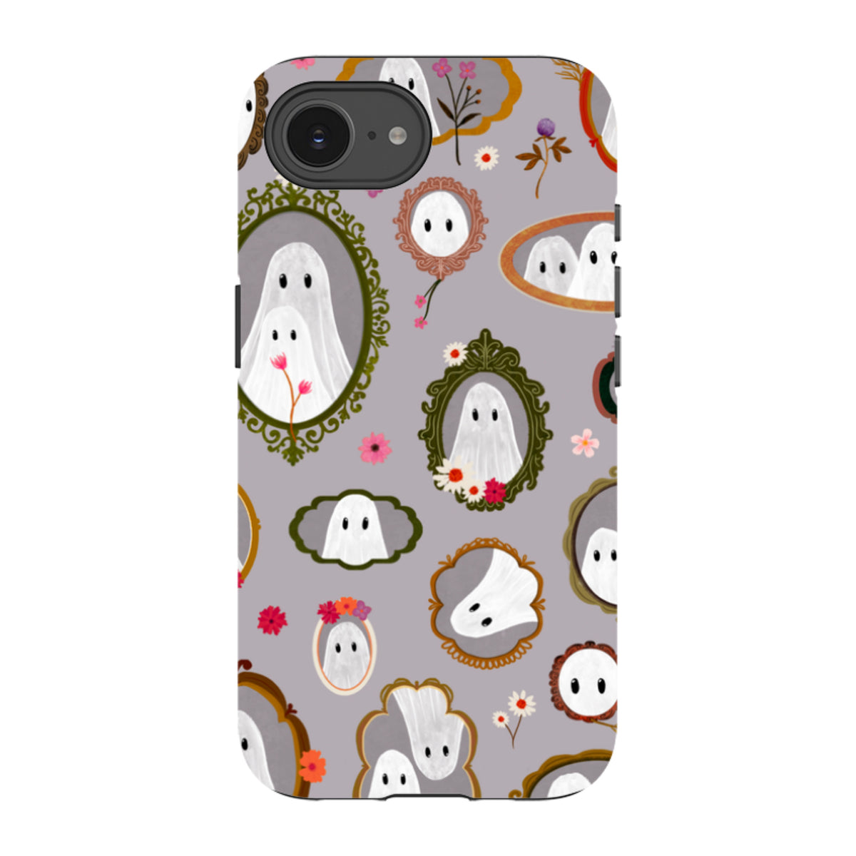 iPhone Tough Case - Framed Ghosts - Mauve By Katherine Quinn