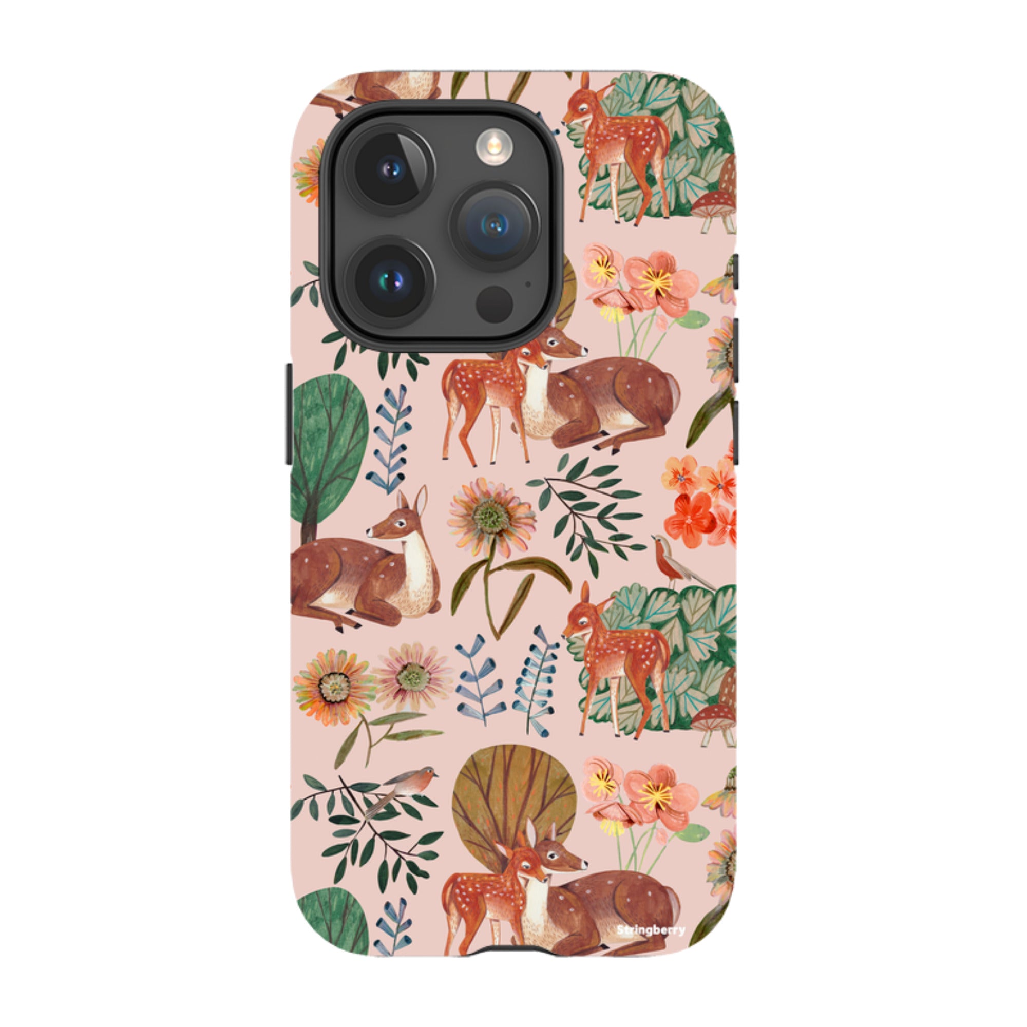 iPhone Tough Case - Deer Pattern By Caroline Bonne Muller