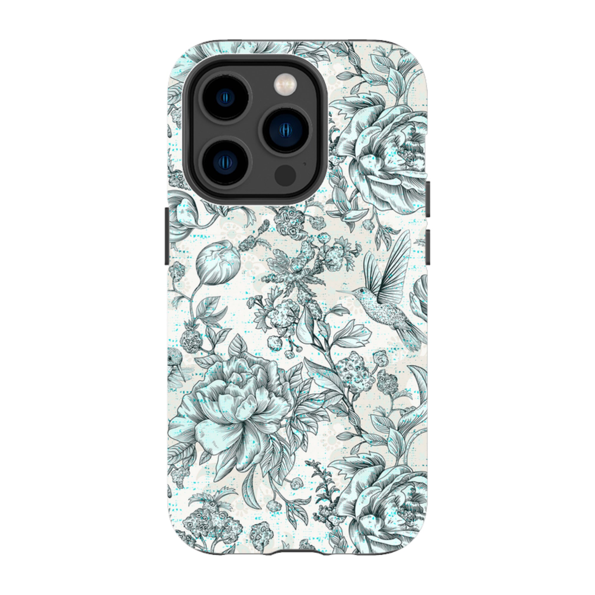 iPhone Tough Case - Blue Peonies