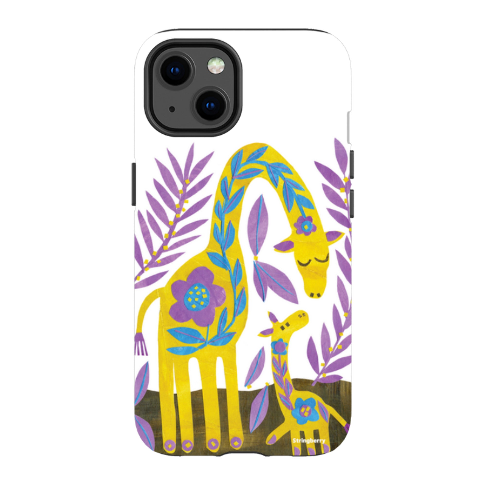 iPhone Tough Case - Folk Giraffes By Tracey English