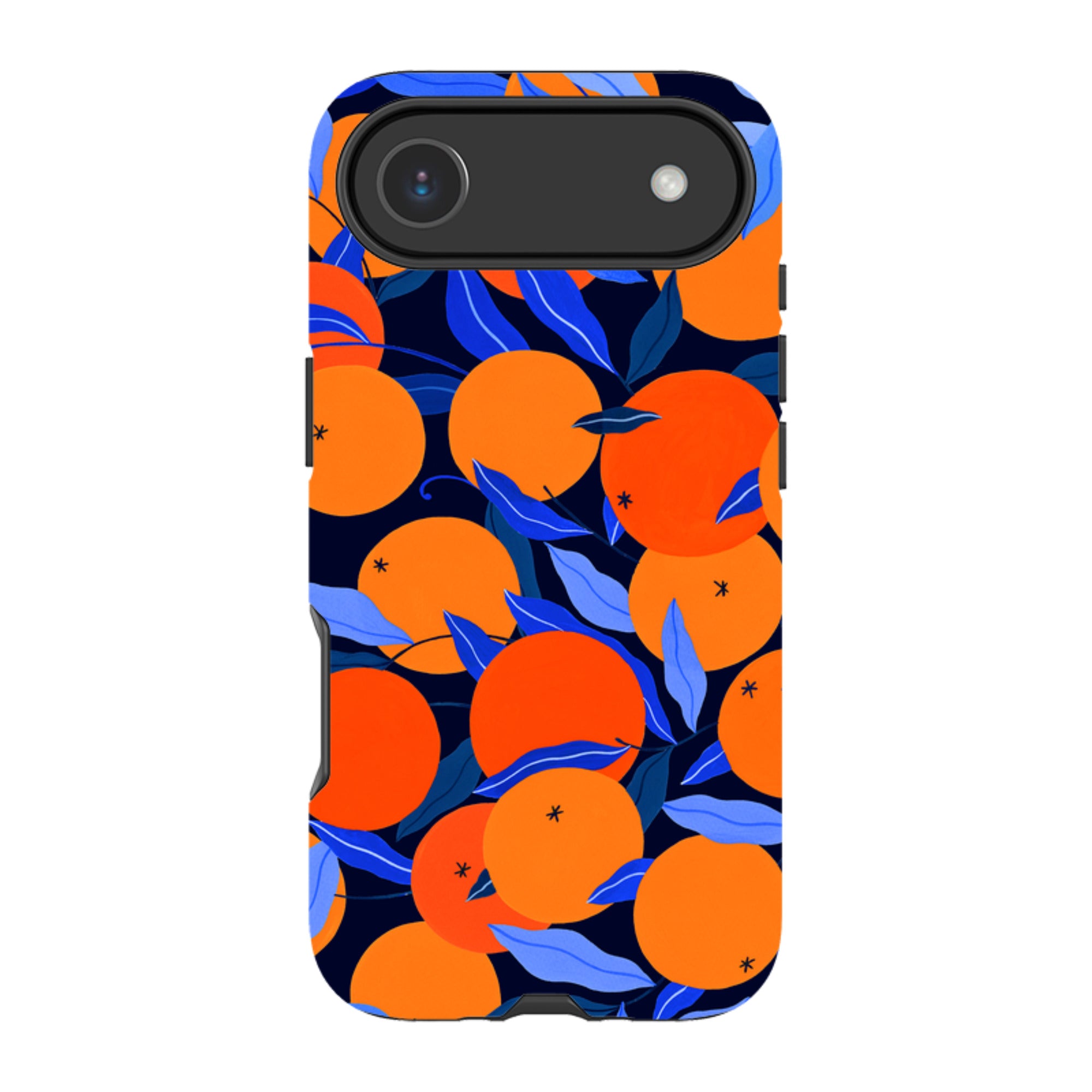 iPhone Tough Case - Arancello Navy Pattern By Madalina Andronic