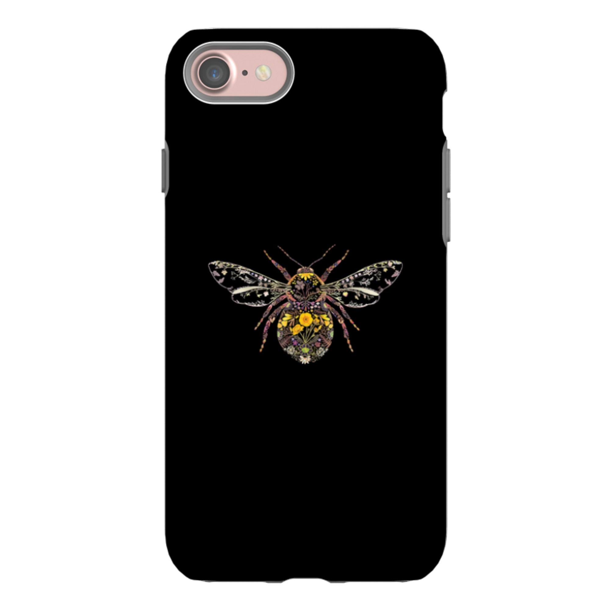 iPhone Tough Case - Floral Bumble Bee By Helen Ahpornsiri
