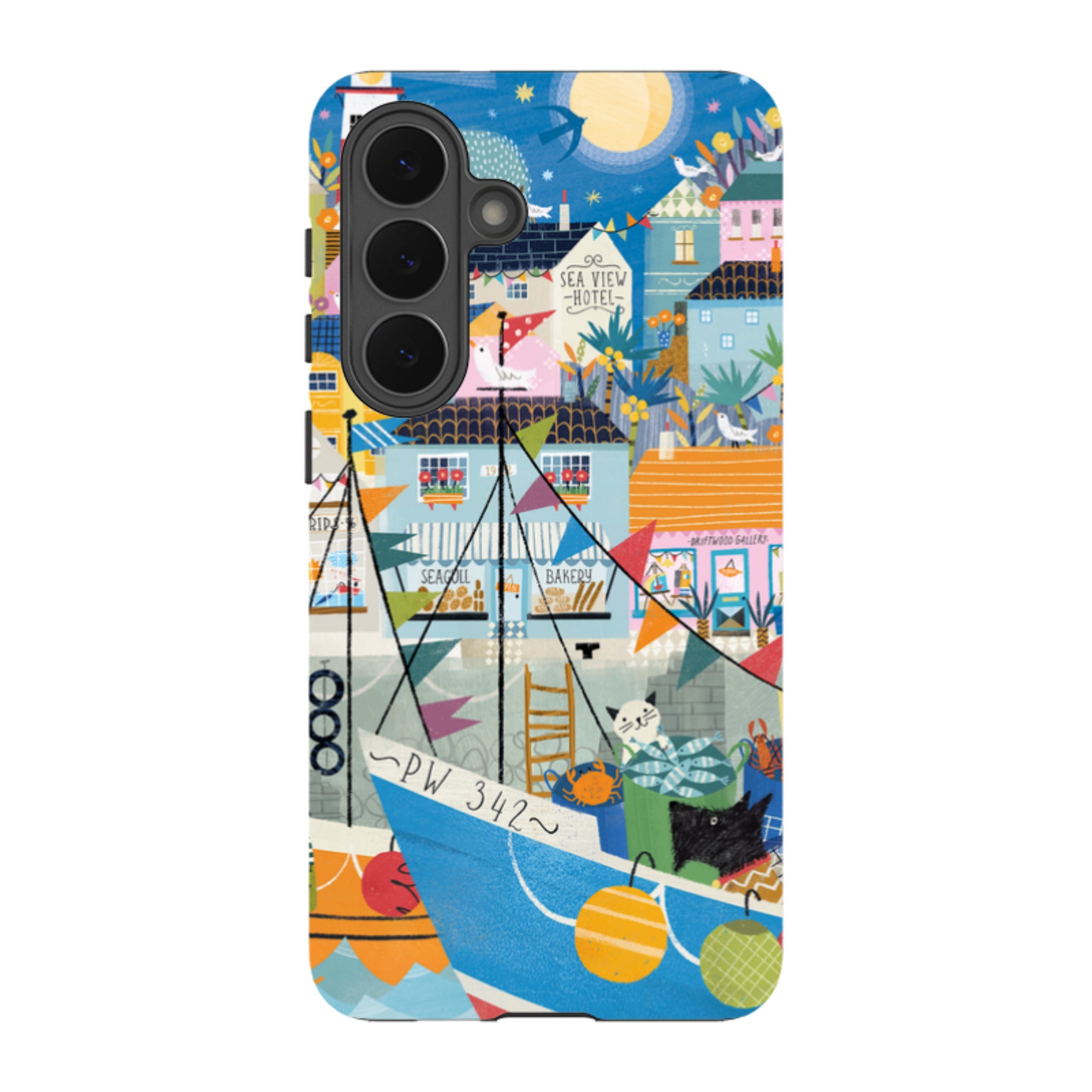 Samsung Tough  Case - Night Harbour 1 By Ali Brookes