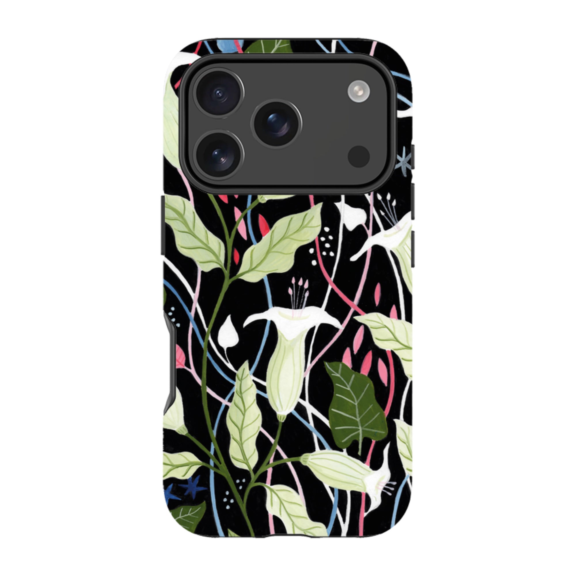 iPhone Tough Case - Trumpet Flowers By Bex Parkin