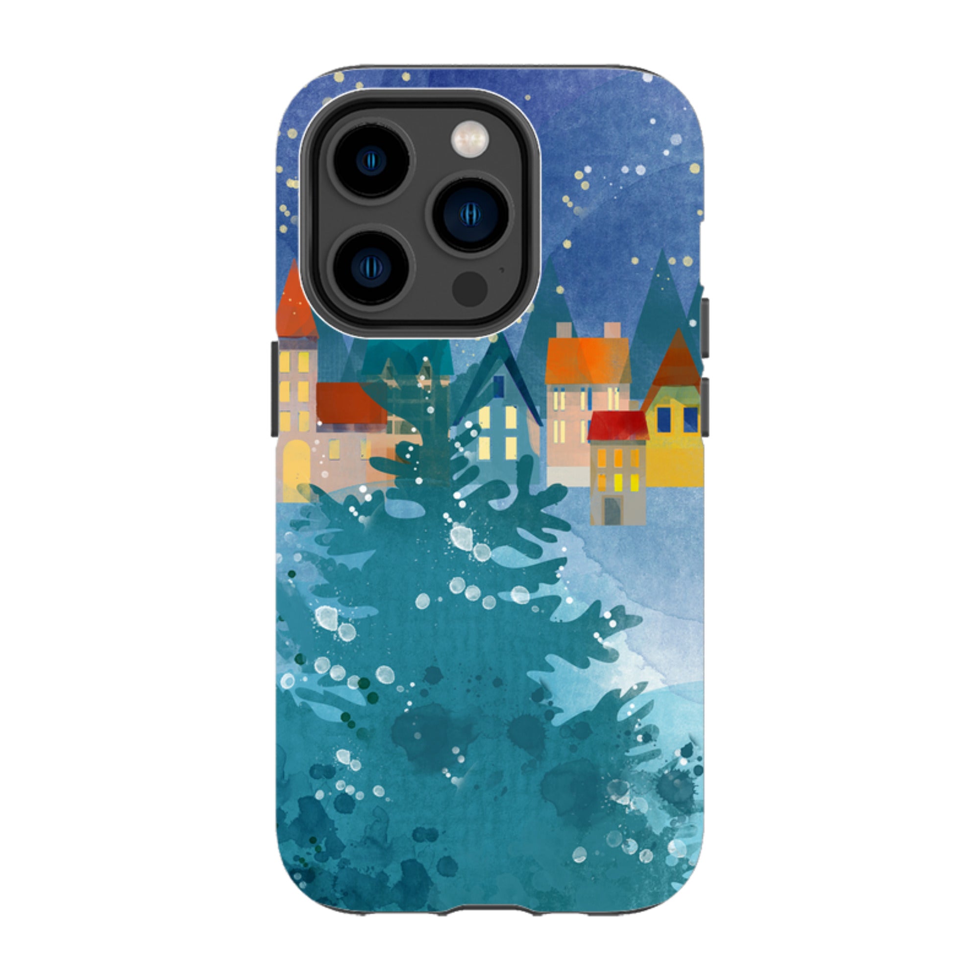 iPhone Tough Case - Winter Town