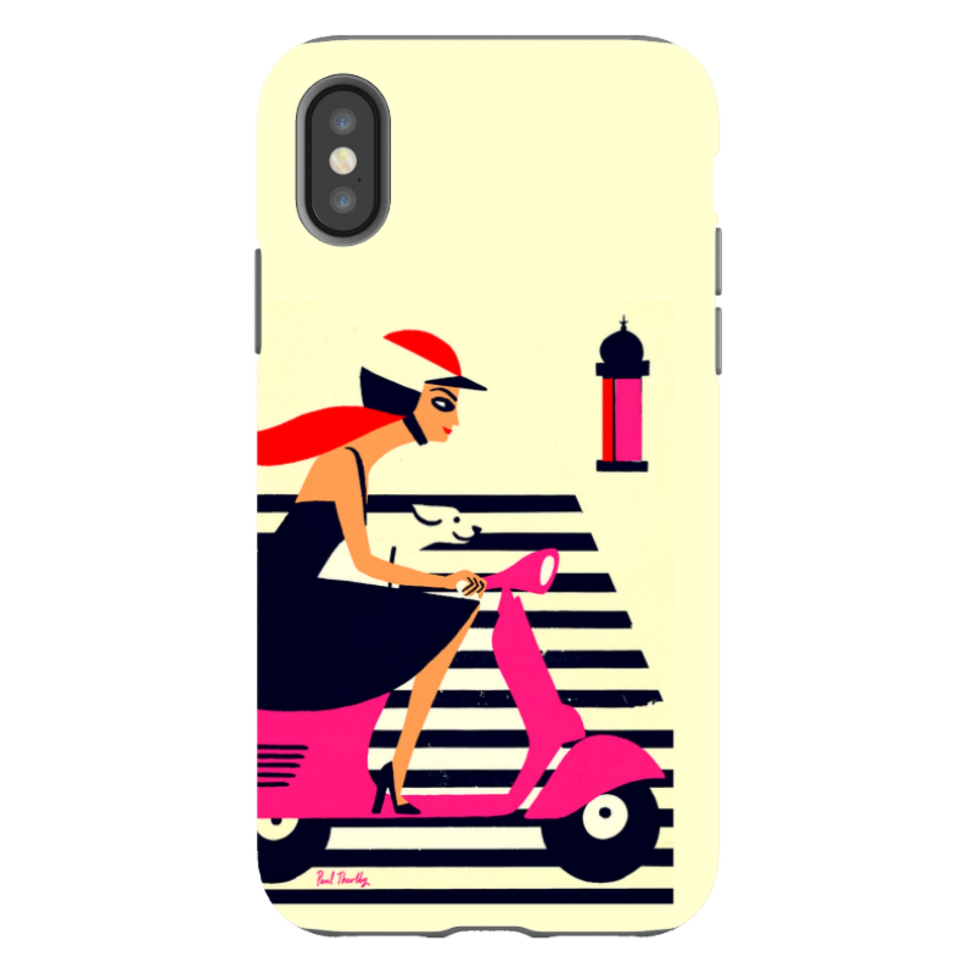 iPhone Tough Case - Vespa By Paul Thurlby