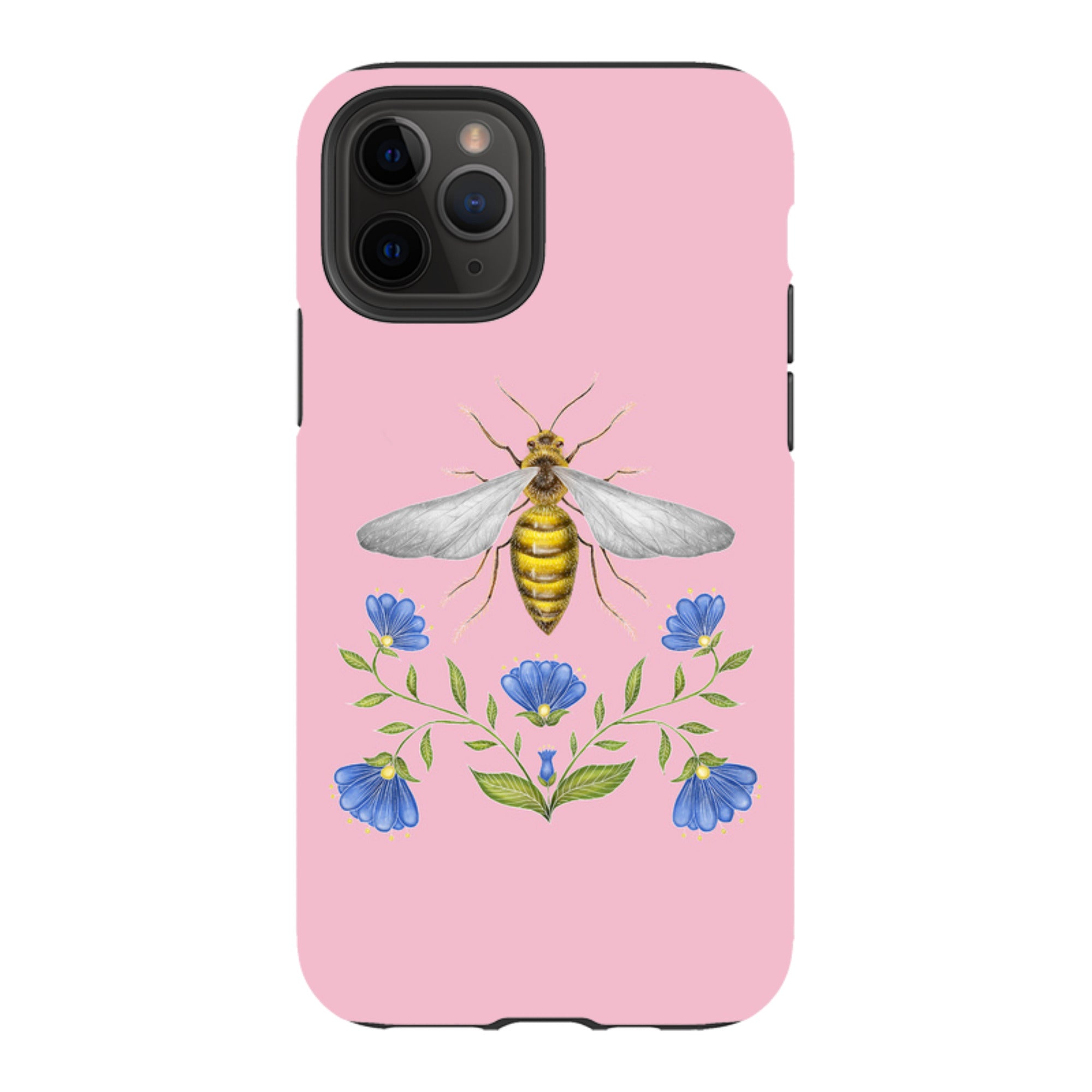 iPhone Tough Case - Wings Of Freedom Pink By Catherine Rowe
