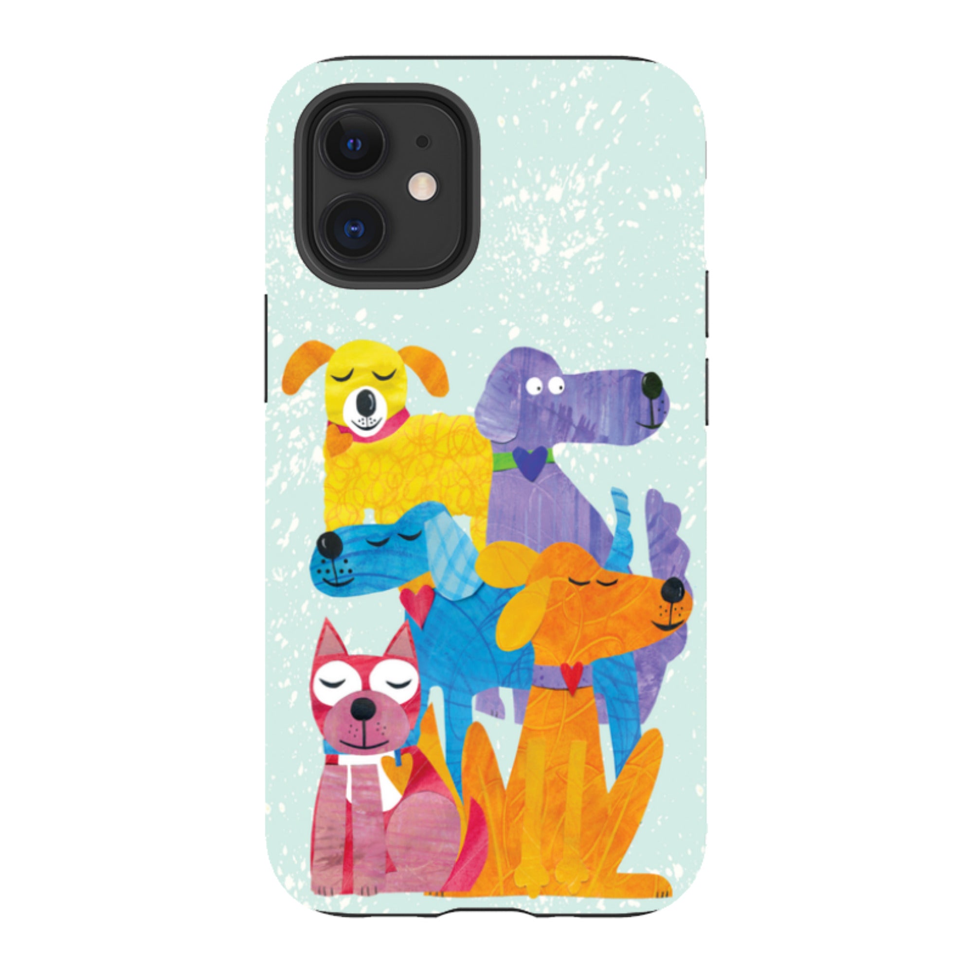 iPhone Tough Case - Patch Work Pups By Tracey English