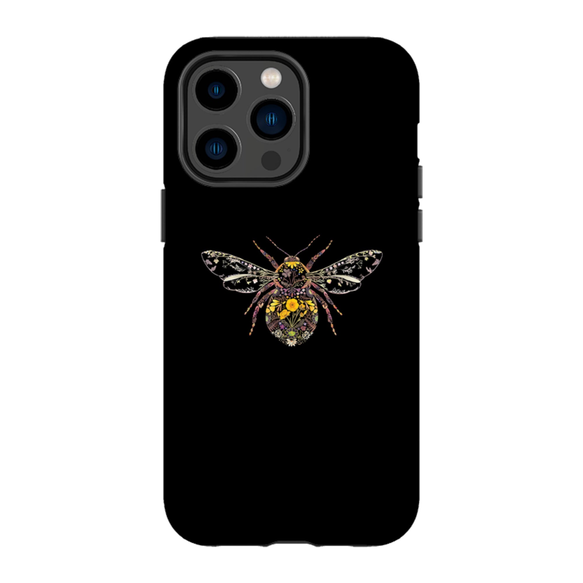 iPhone MagSafe Tough Case -  Floral Bumble Bee By Helen Ahpornsiri