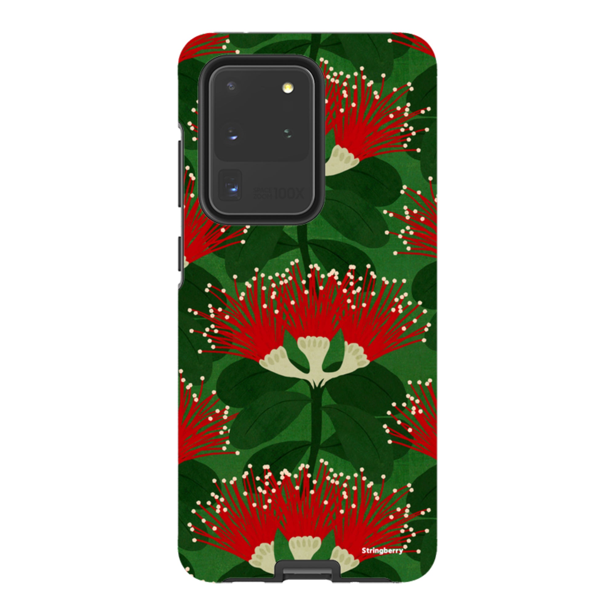 Samsung Tough Case - Pohutukawa Green And Red By Katherine Quinn