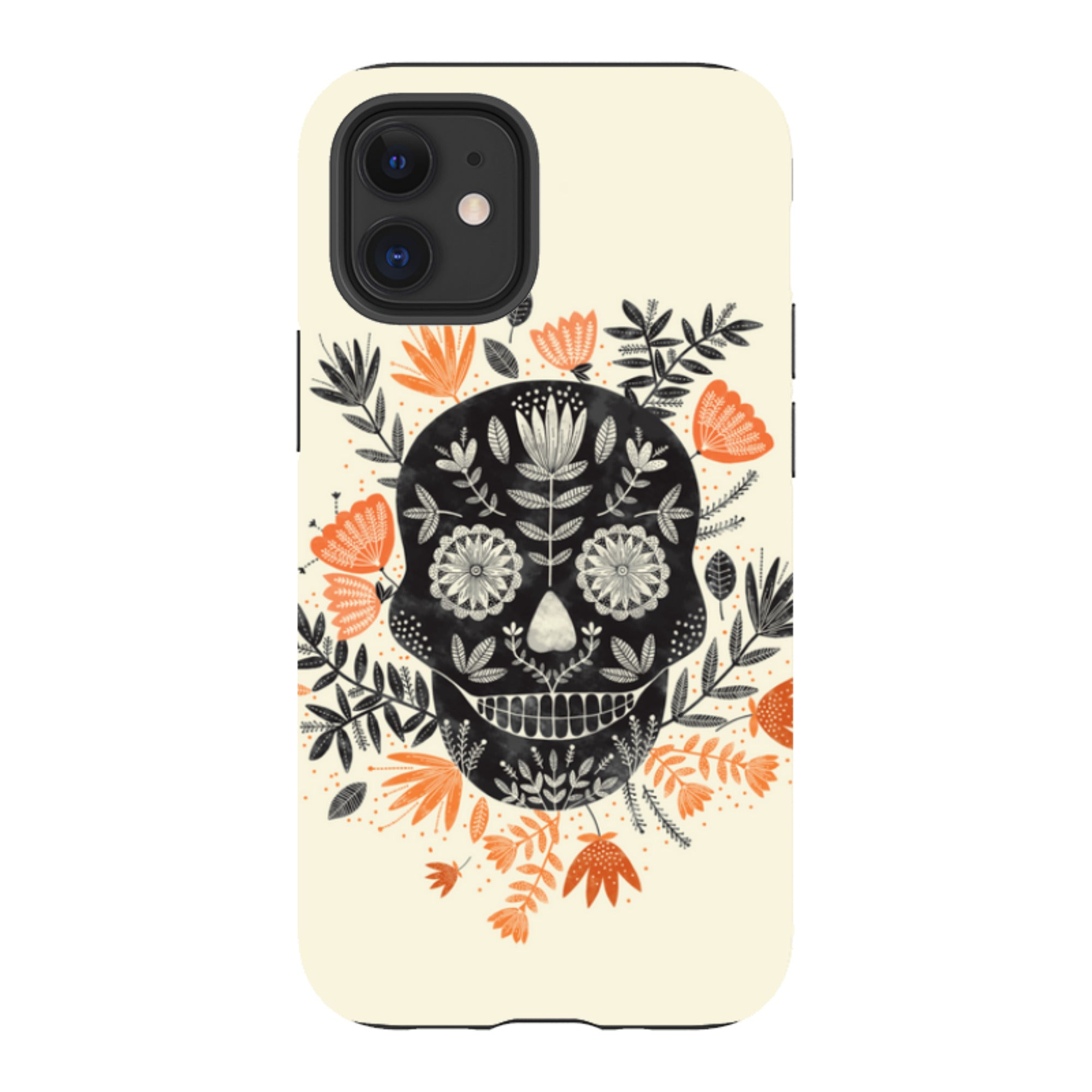iPhone Tough Case - Sugar Skull Cream By Jade Mosinski