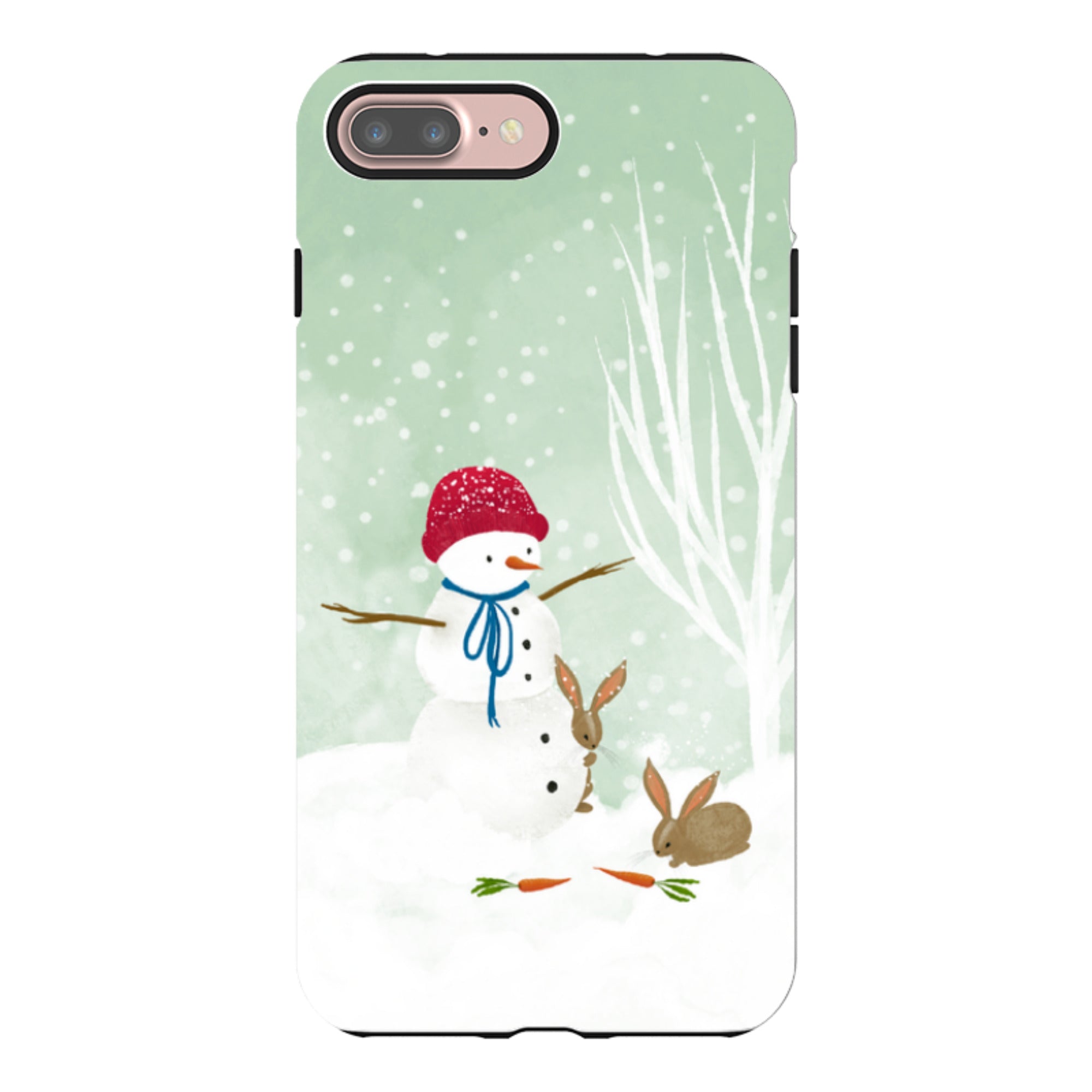 iPhone Tough Case - Snowman By Katherine Quinn