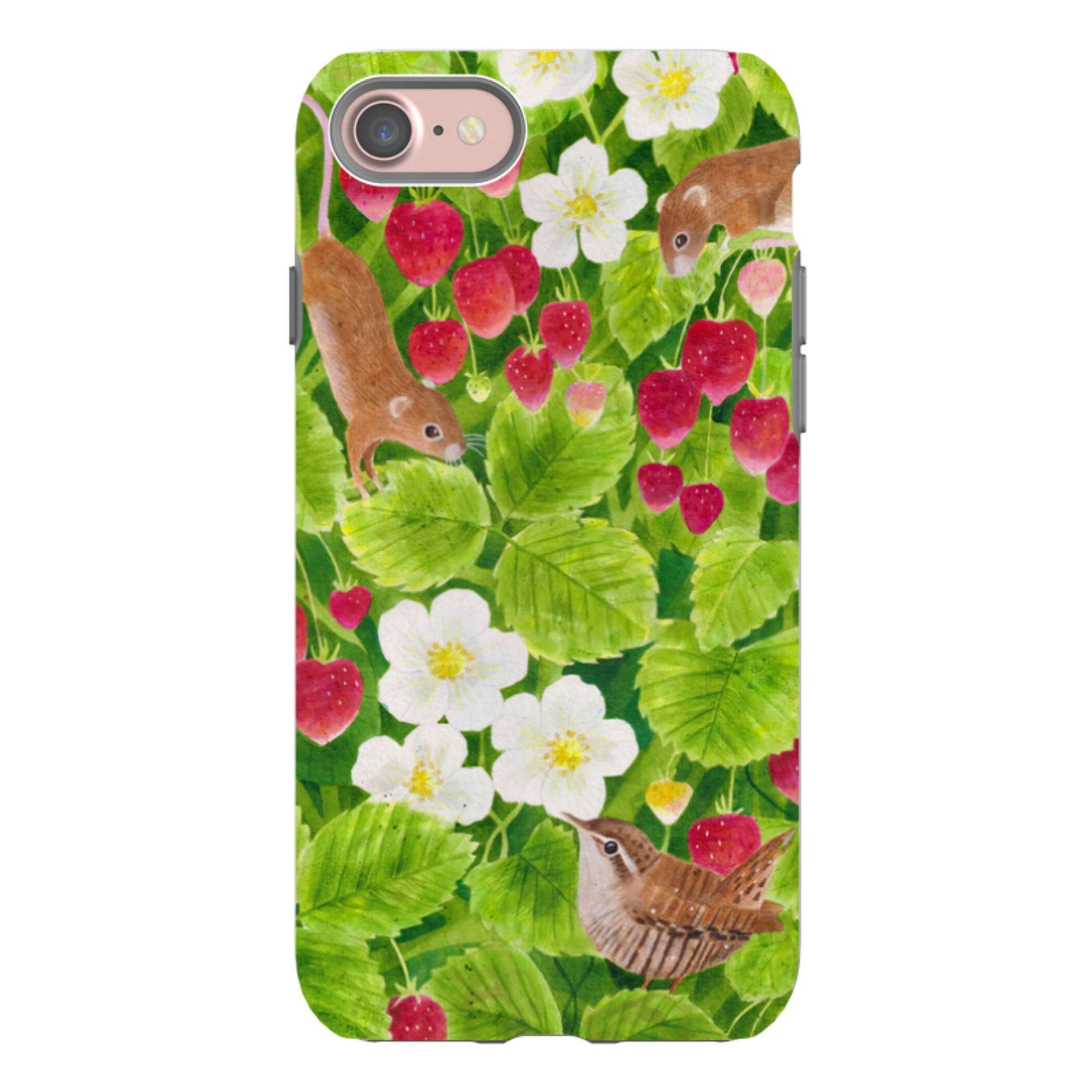 iPhone Tough Case - Strawberry Thieves By Bex Parkin