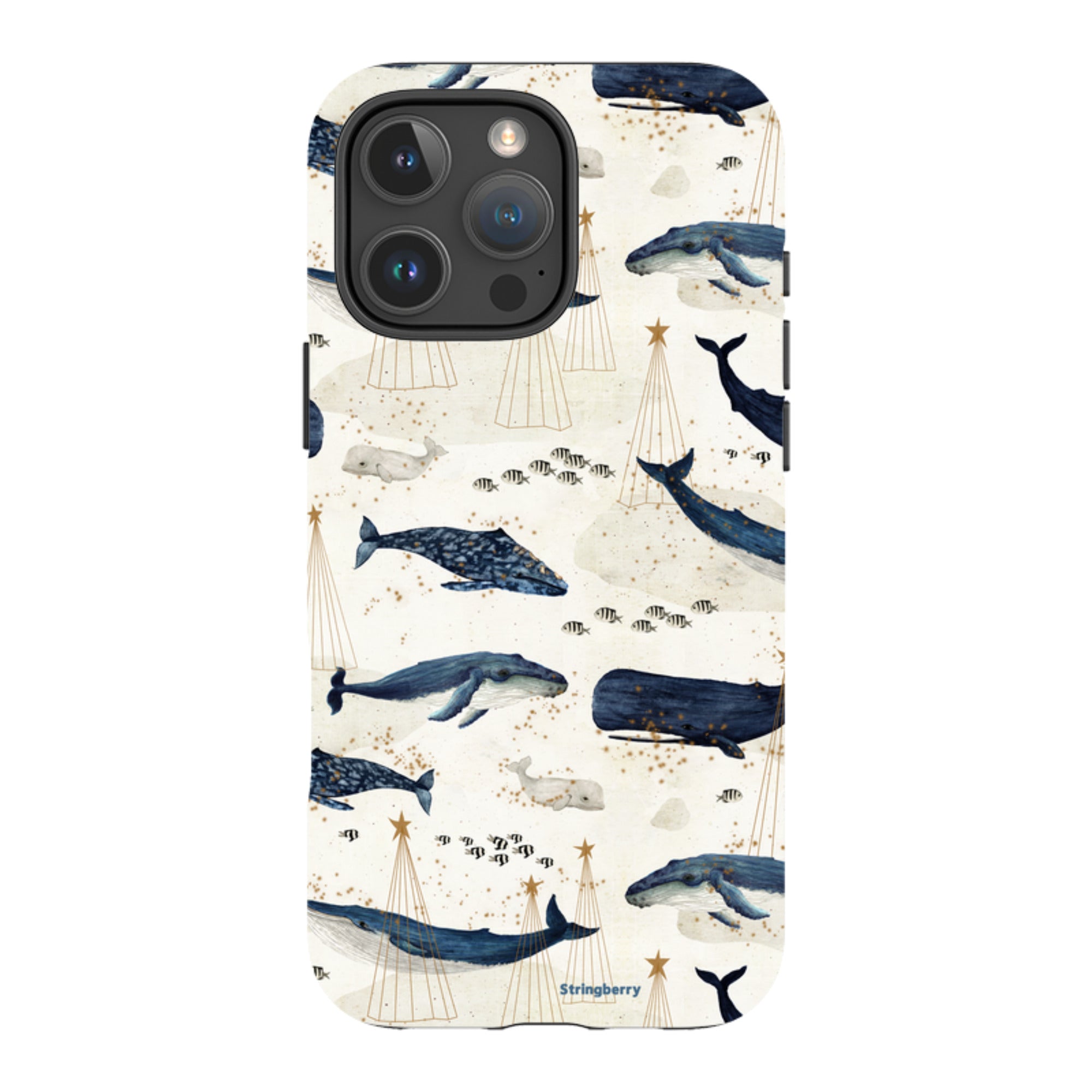 iPhone Tough Case - Christmas Whale III By Katherine Quinn