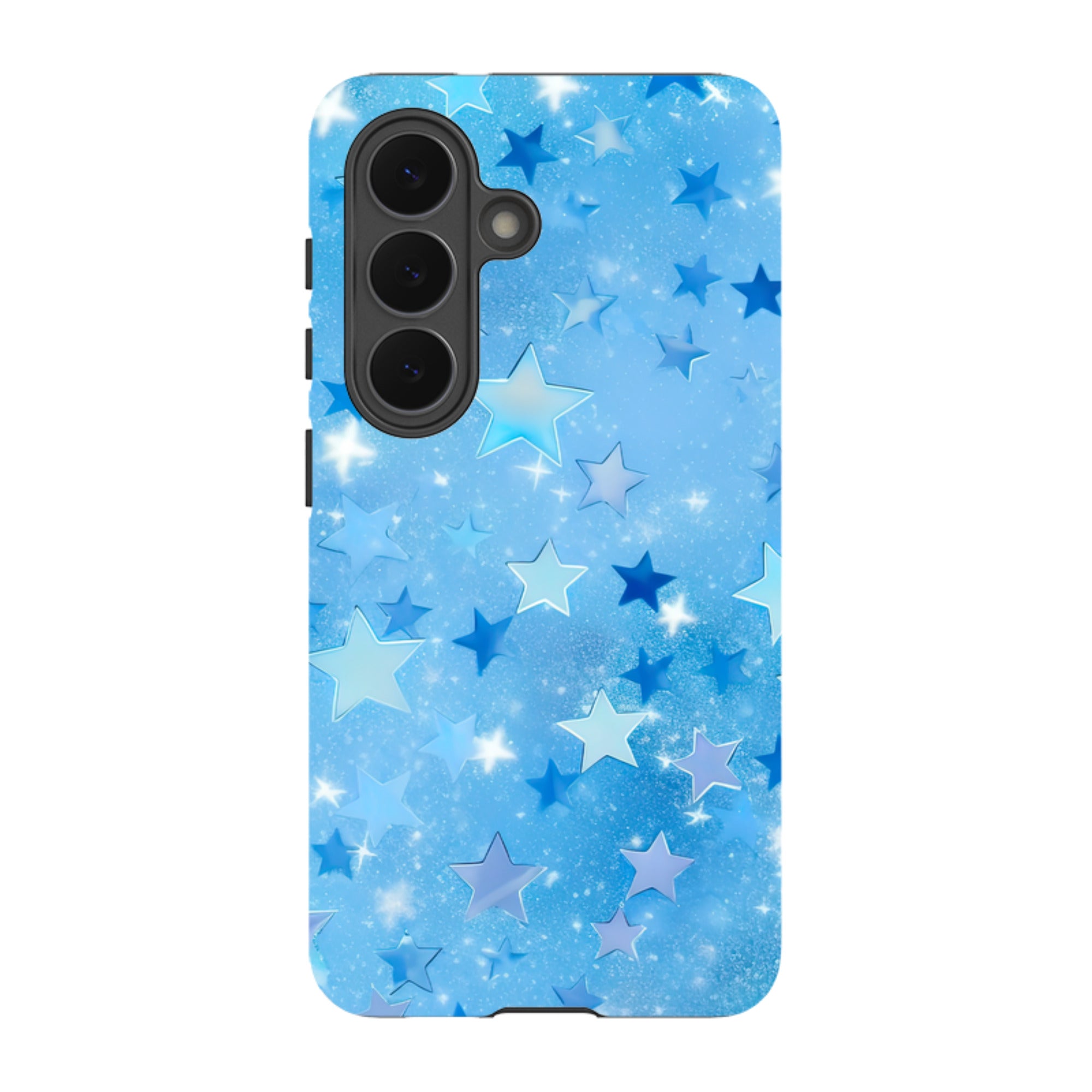 Samsung Tough Case - Blue Stars II  (Case Does Not Glitter)