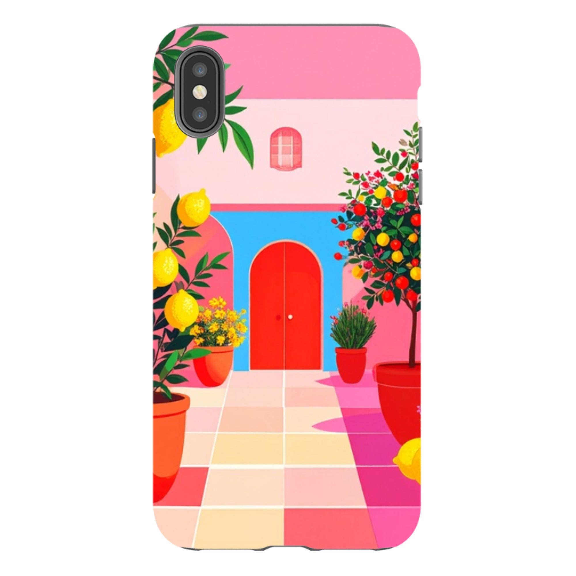 iPhone Tough Case - Red Garden