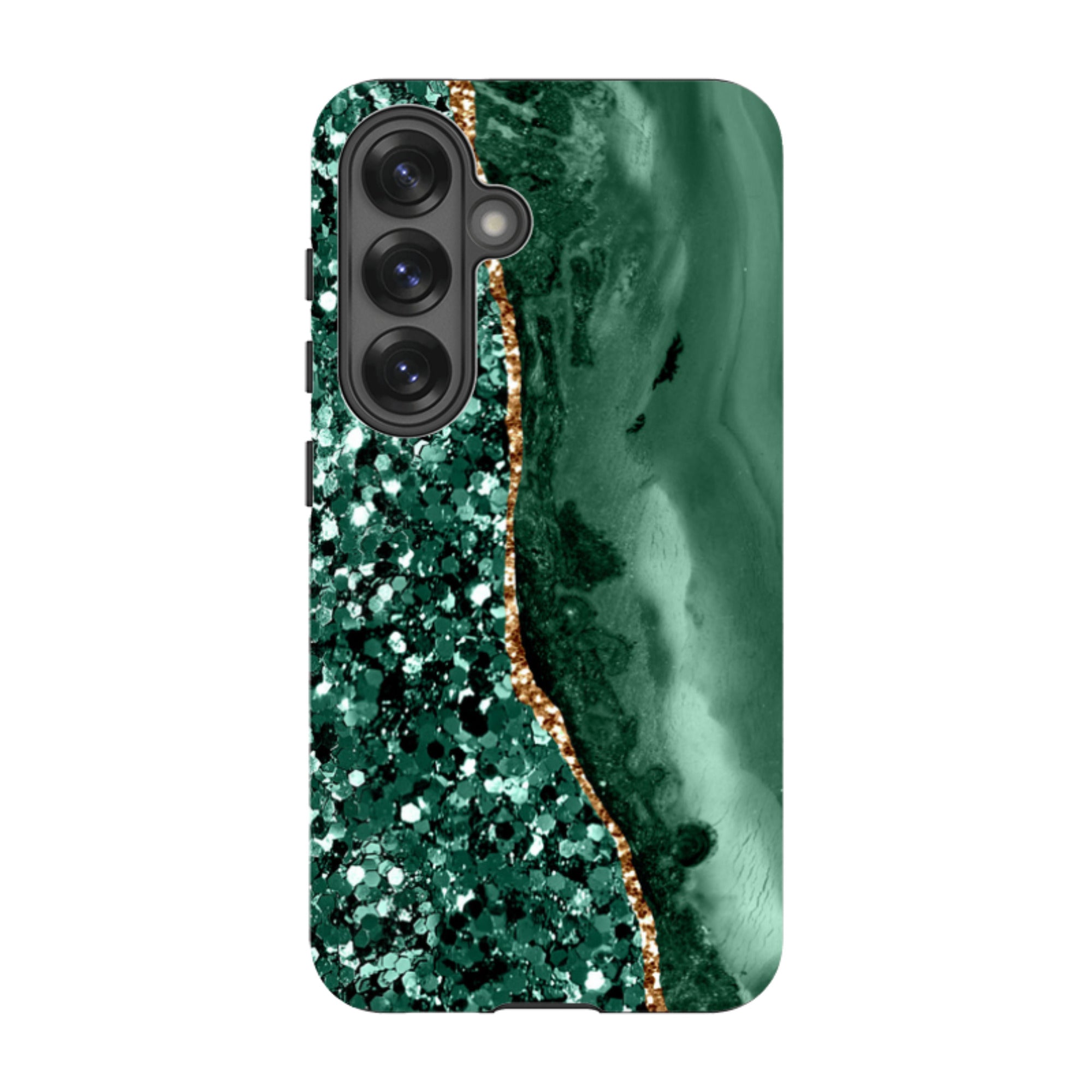 Samsung Tough Case - Green Shade (case does not glitter)