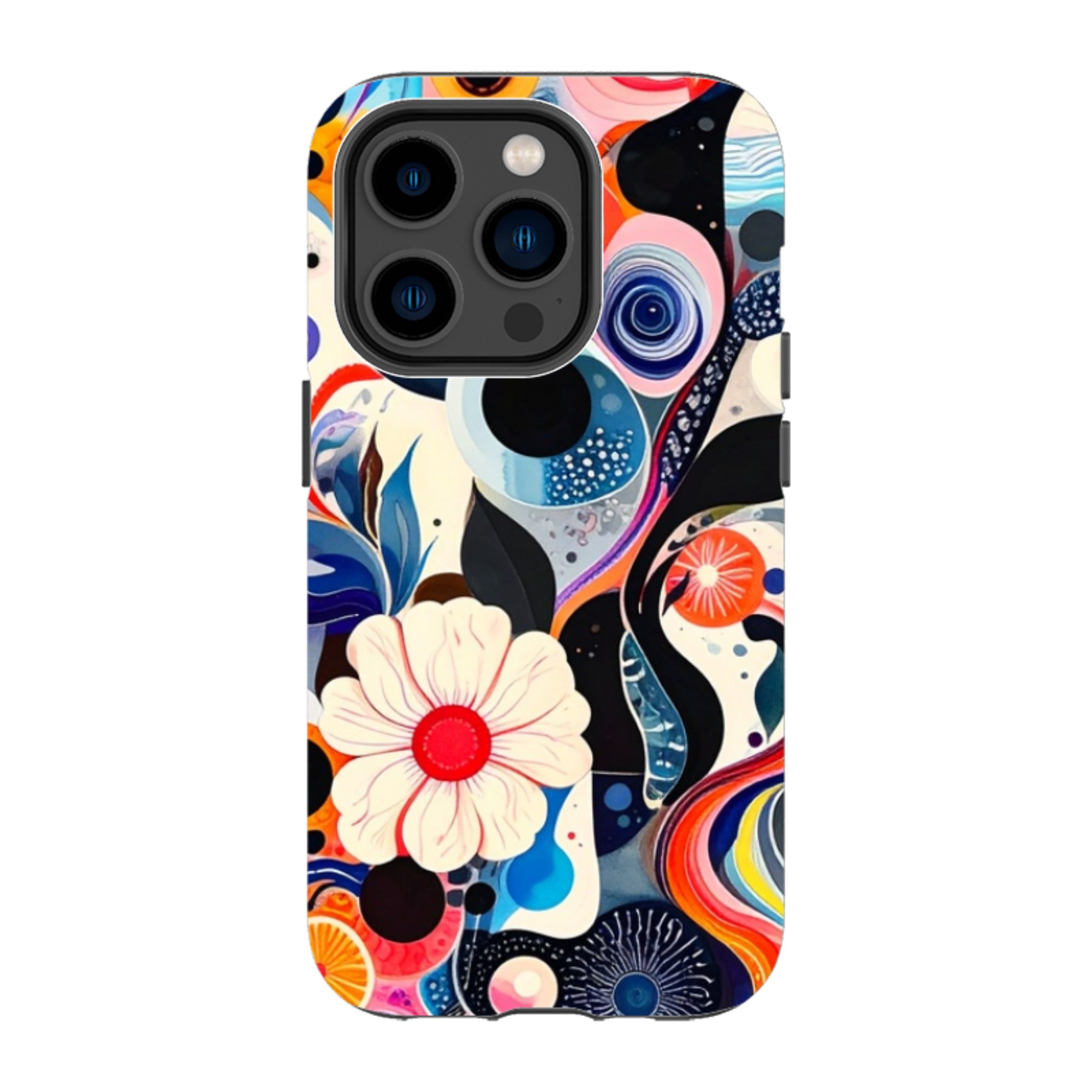 iPhone Tough Case - Floral Marble