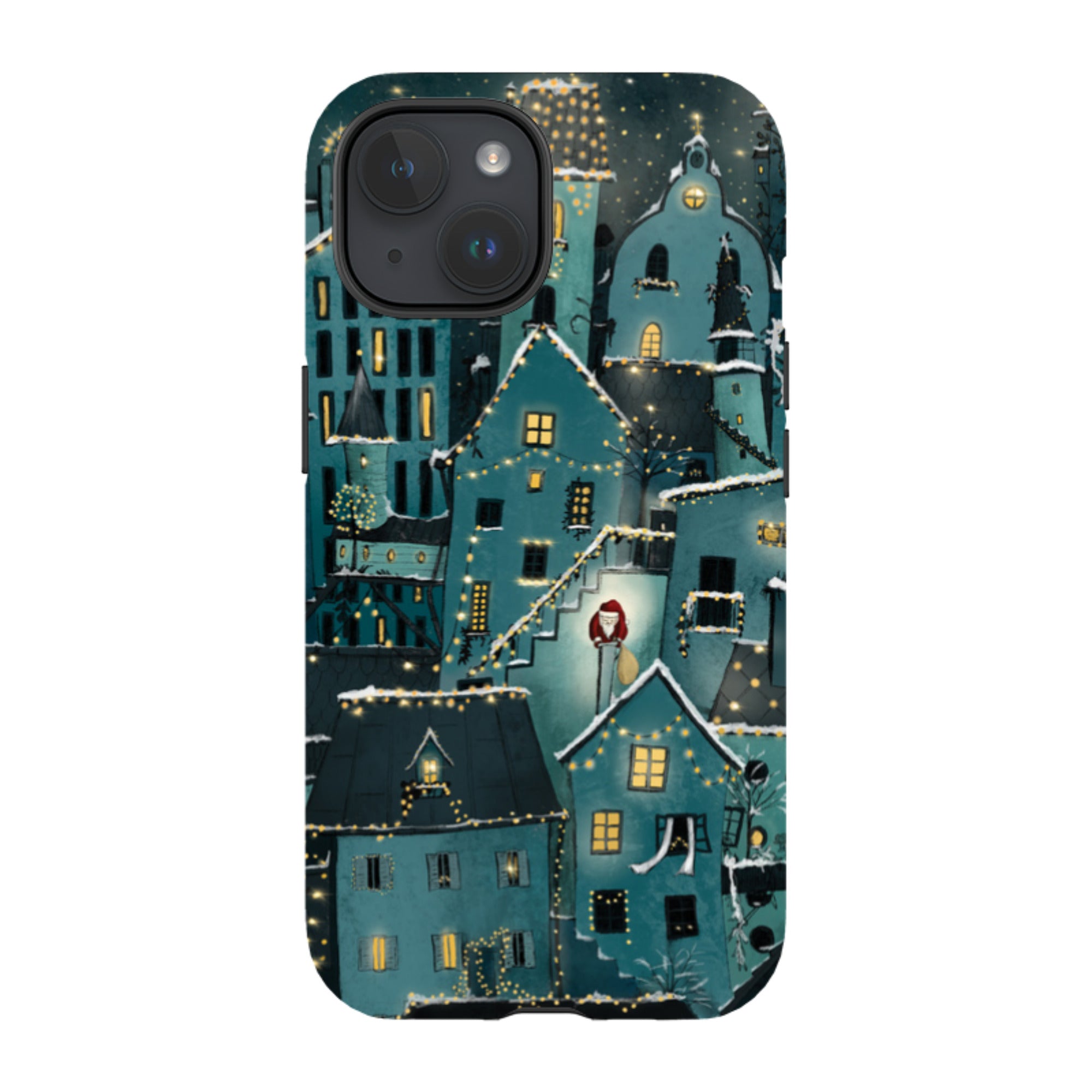iPhone Tough Case - Citywinkles Blue By Maja Lindberg