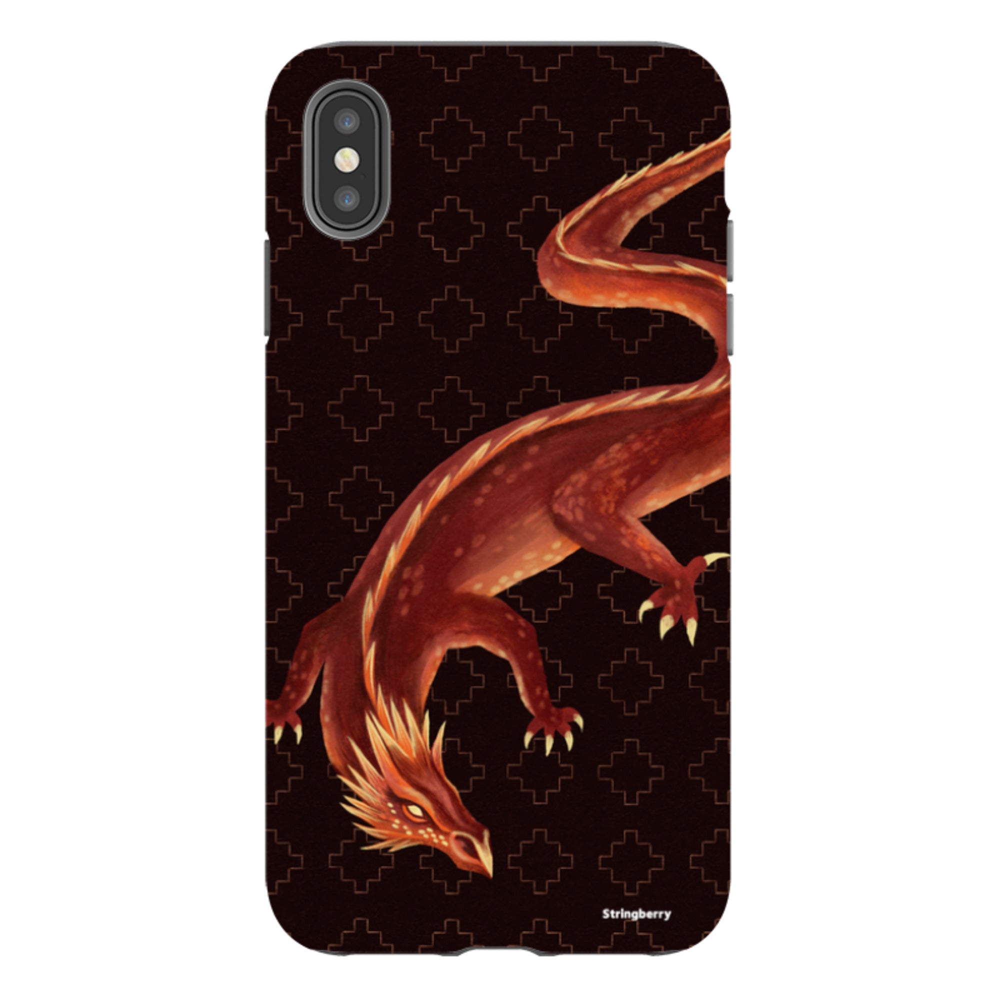 iPhone Tough Case - Beowulf Dragon By Anna Stead