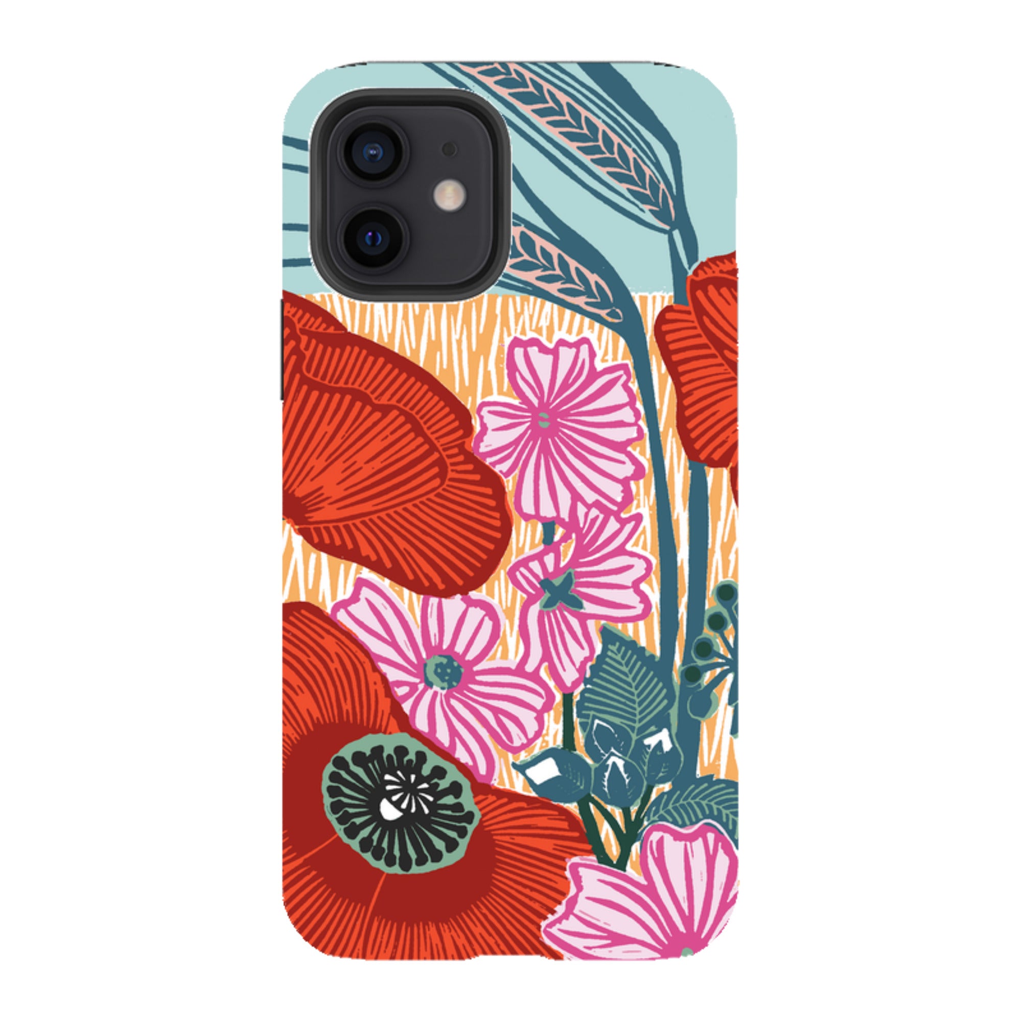 iPhone Tough Case - Wild Poppies By Kate Heiss