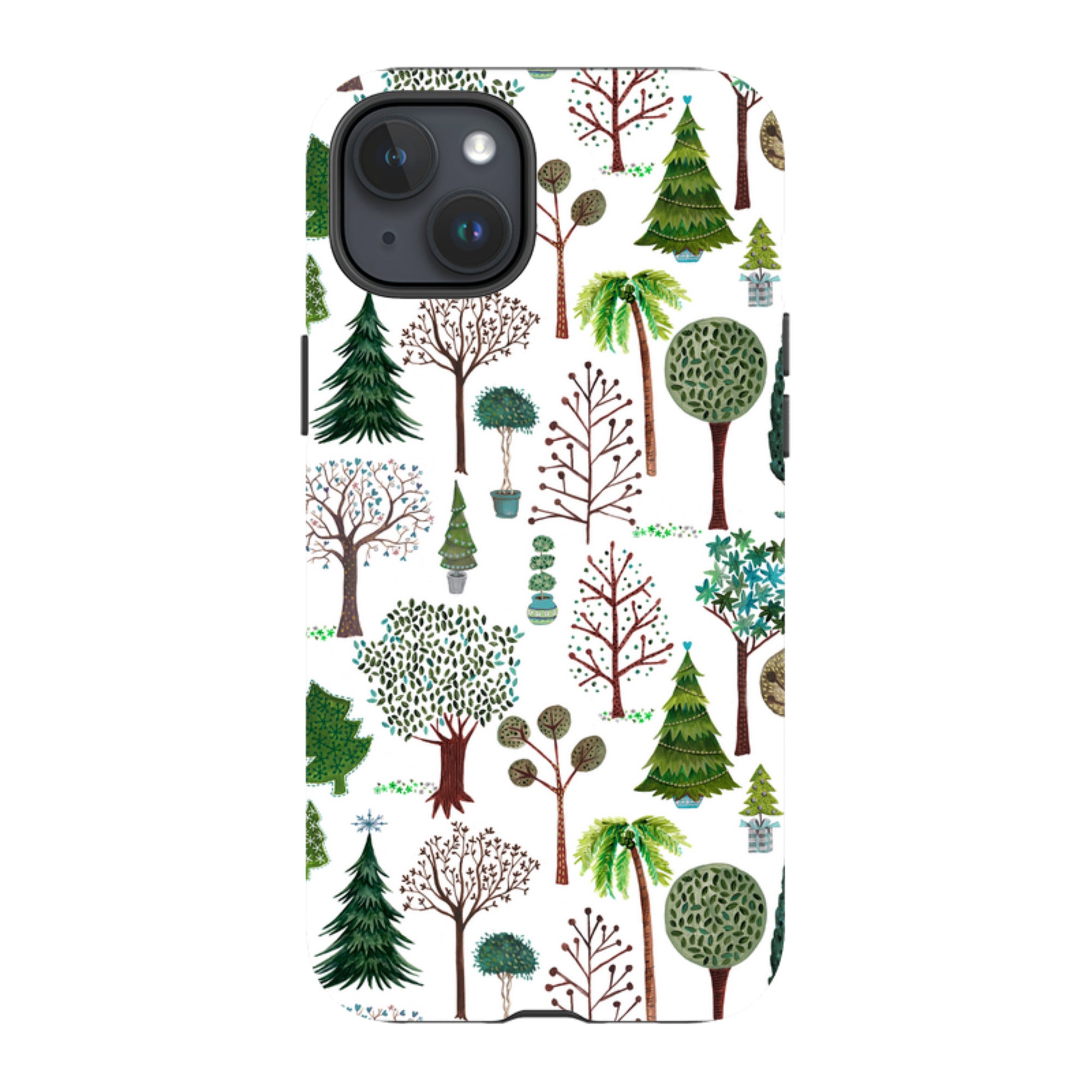 iPhone Tough Case - Xmas Trees By Caroline Bonne Muller