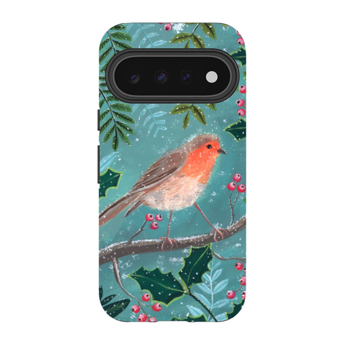 Google Tough Case - Christmas Robin By Mary Stubberfield