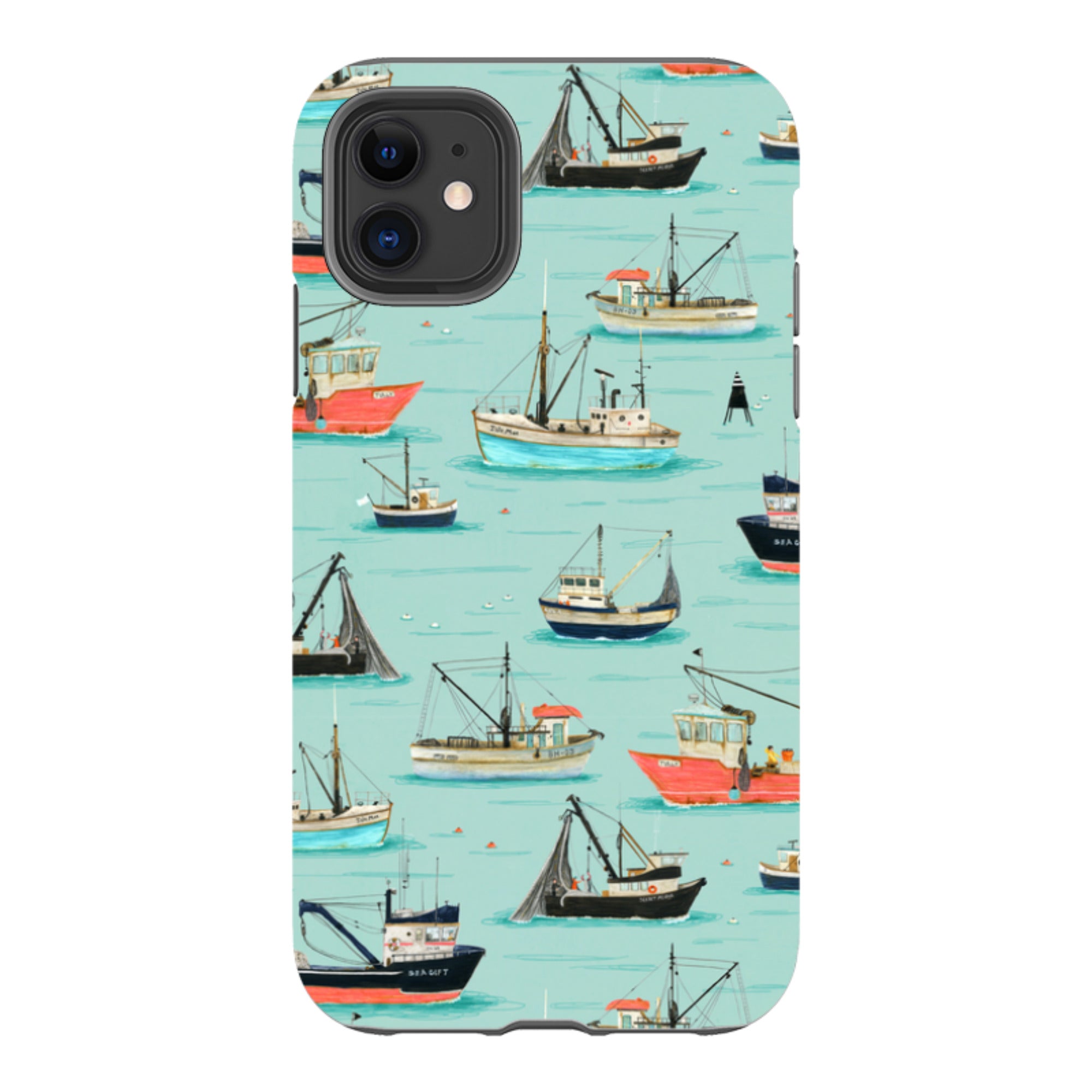 iPhone Tough Case - Fishing Boats By Katherine Quinn