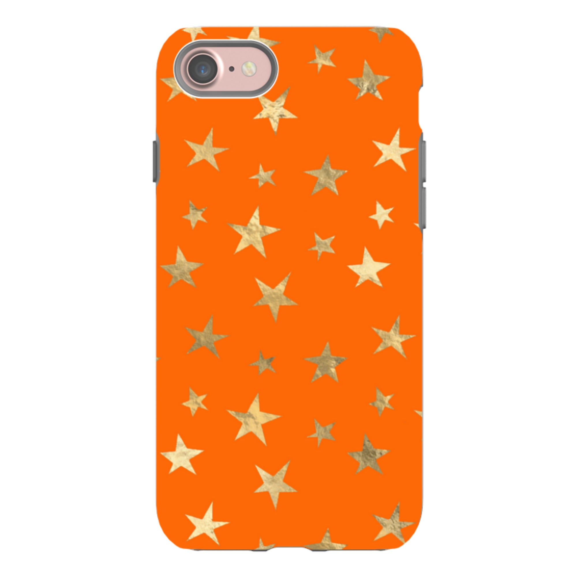 iPhone Tough Case - Orange and Gold Stars